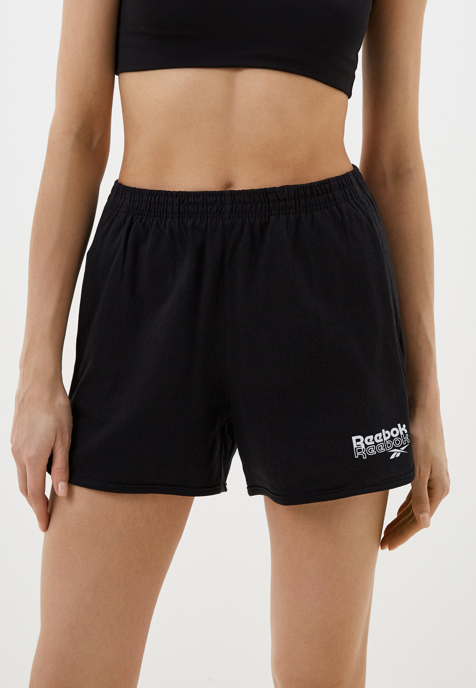 Шорты спортивные Reebok RIE SHORT, цвет: черный, RTLADG760801 — купить ...
