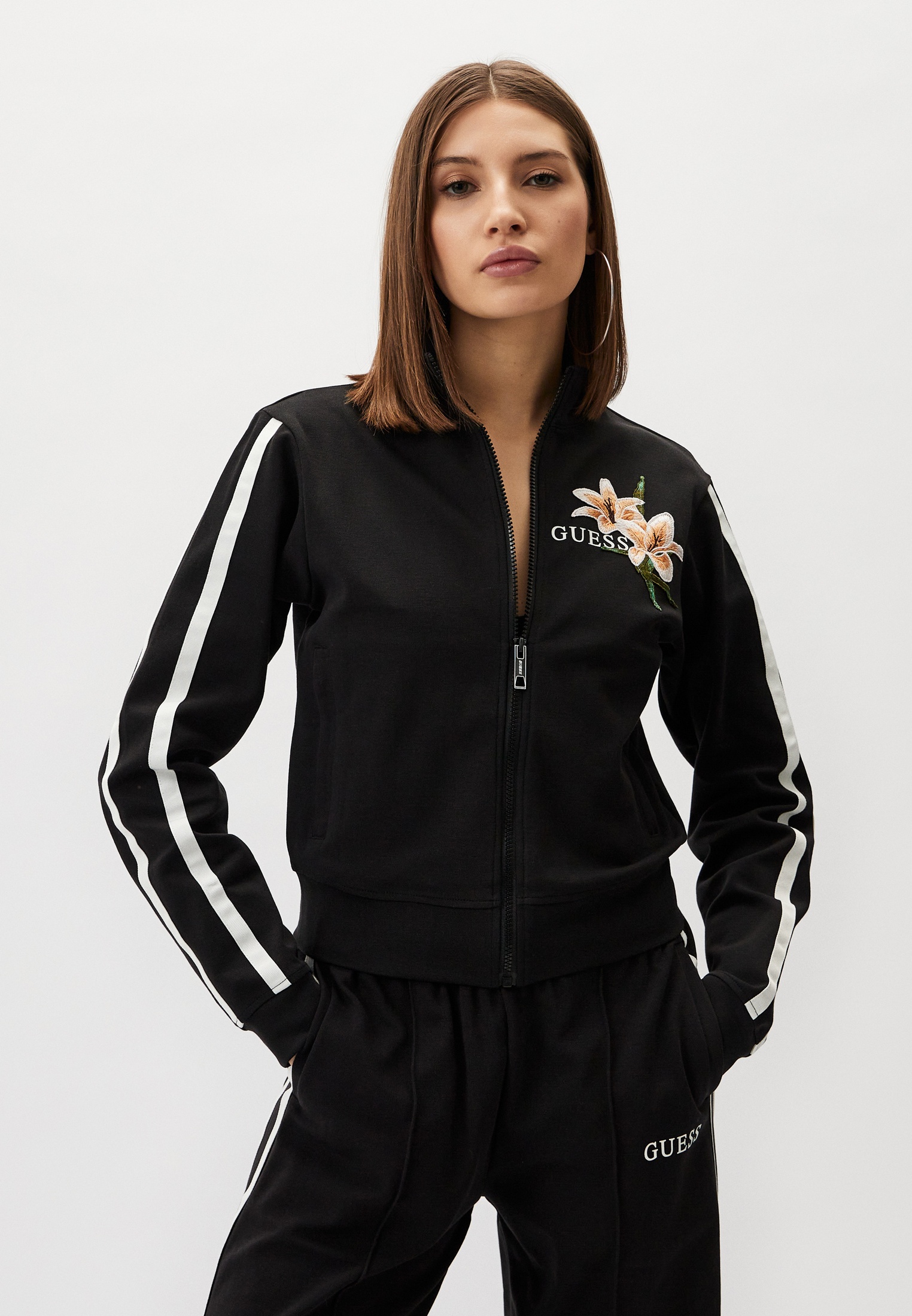 Олимпийка Guess, цвет: черный, RTLADG885301 — купить в интернет ...