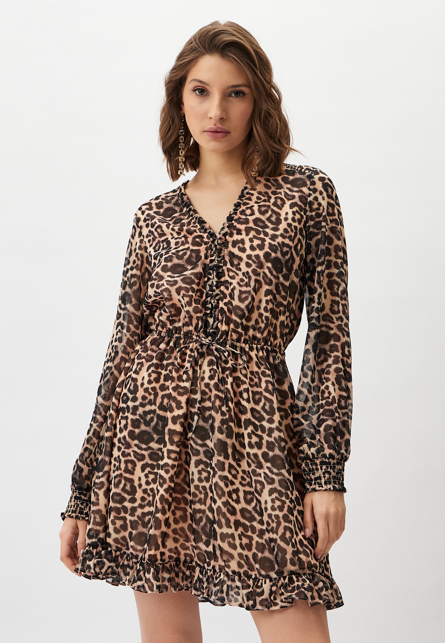 Платье Guess, цвет: коричневый, RTLADG886501 — купить в интернет ...