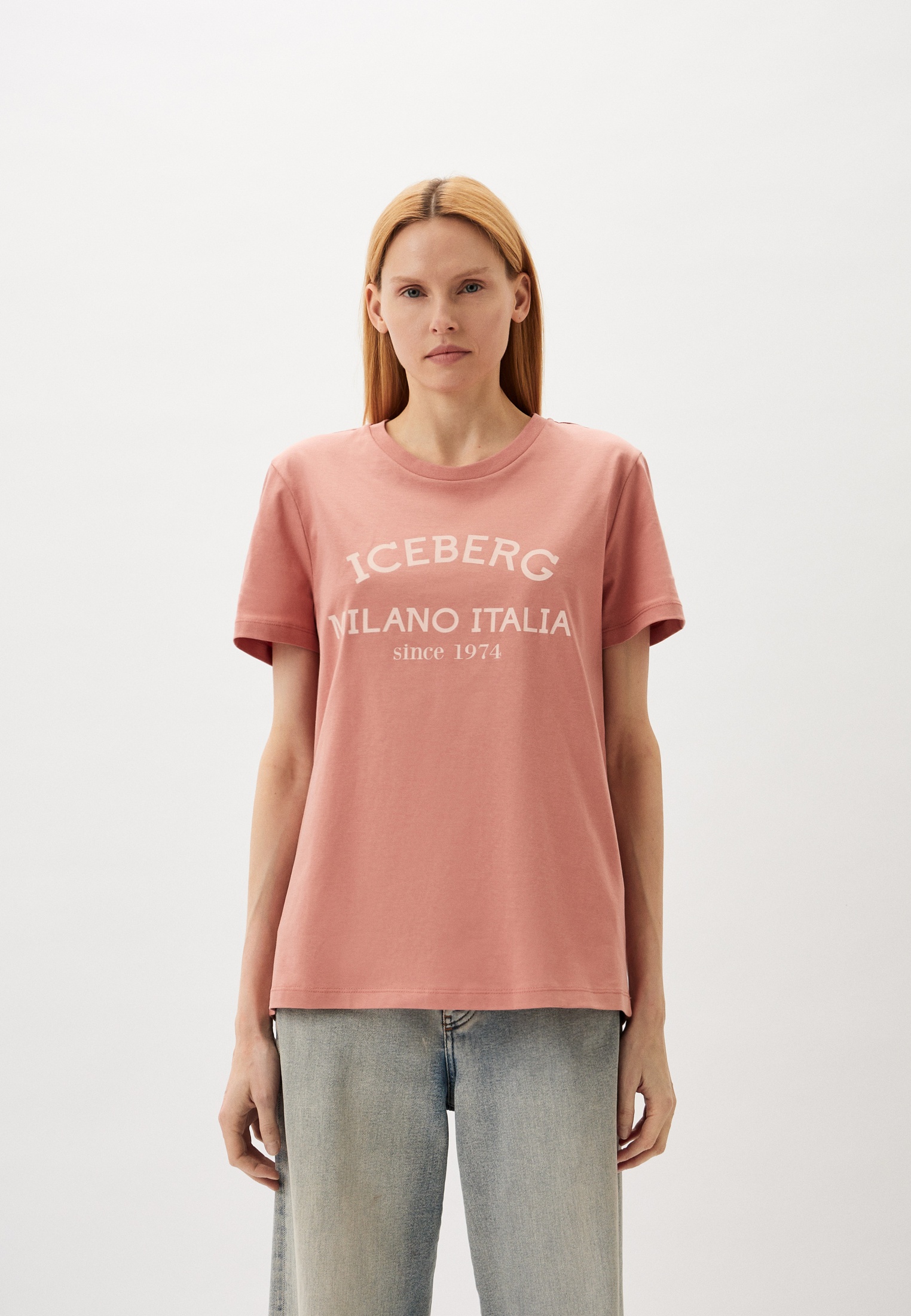 Футболка Iceberg, цвет: коралловый, RTLADG938501 — купить в интернет ...