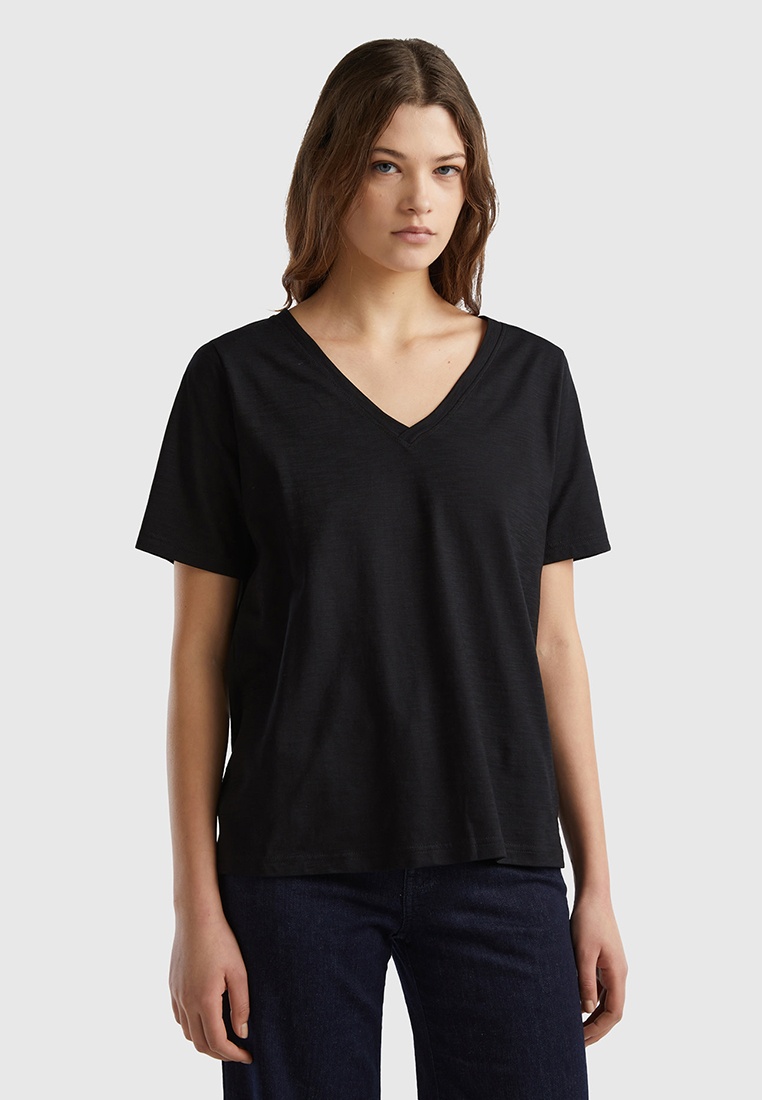 Футболка United Colors of Benetton, цвет: черный, RTLADG961001 — купить ...
