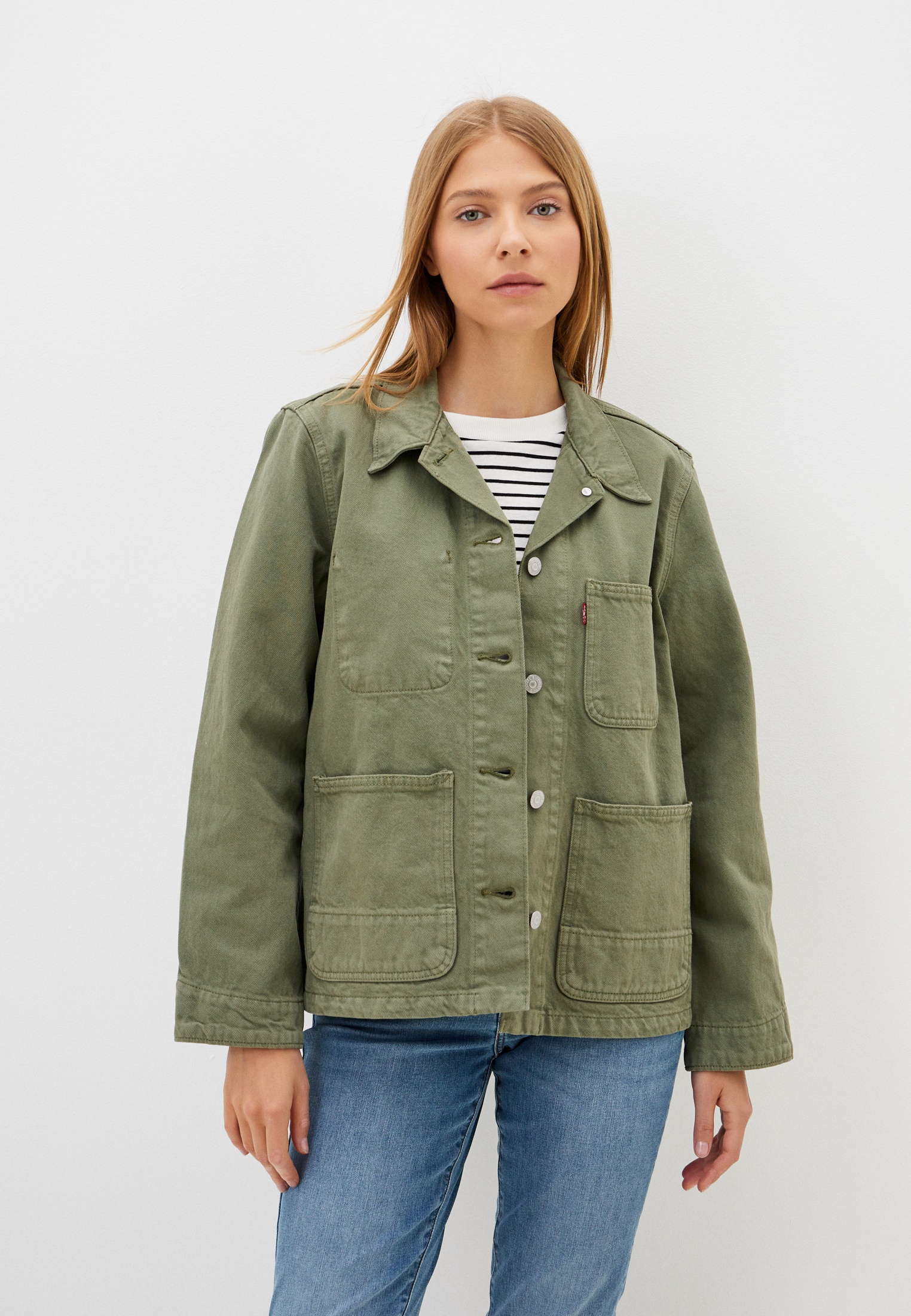 Куртка джинсовая Levi's®, цвет: хаки, RTLADH271101 — купить в интернет ...