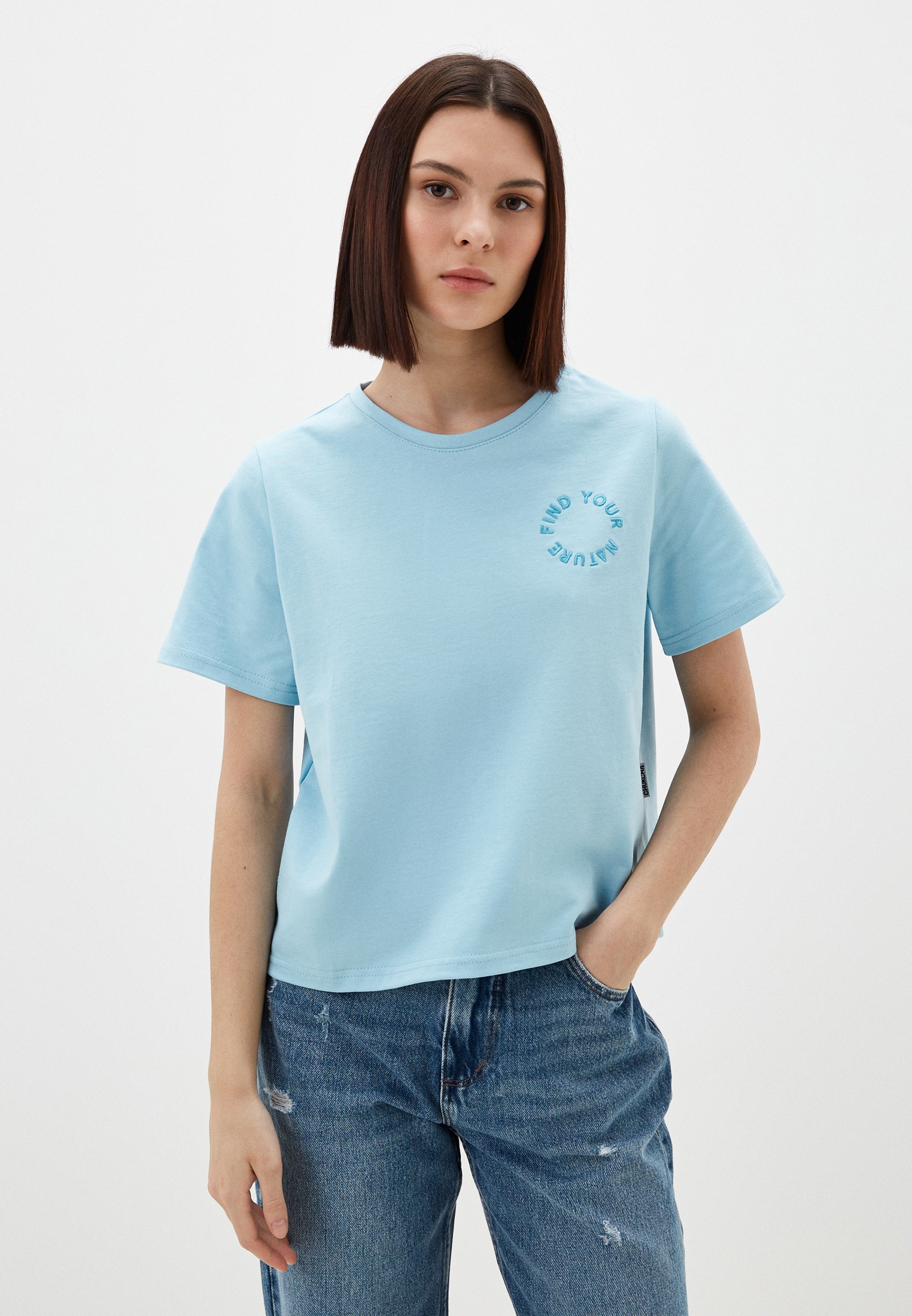 Футболка Chukcha CROP, цвет: голубой, RTLADH290801 — купить в интернет ...