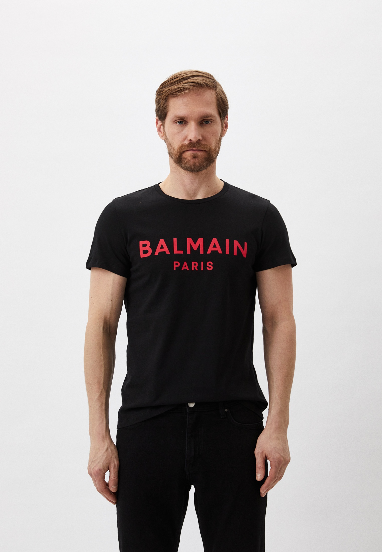 Футболка Balmain, цвет: черный, RTLADH347101 — купить в интернет ...