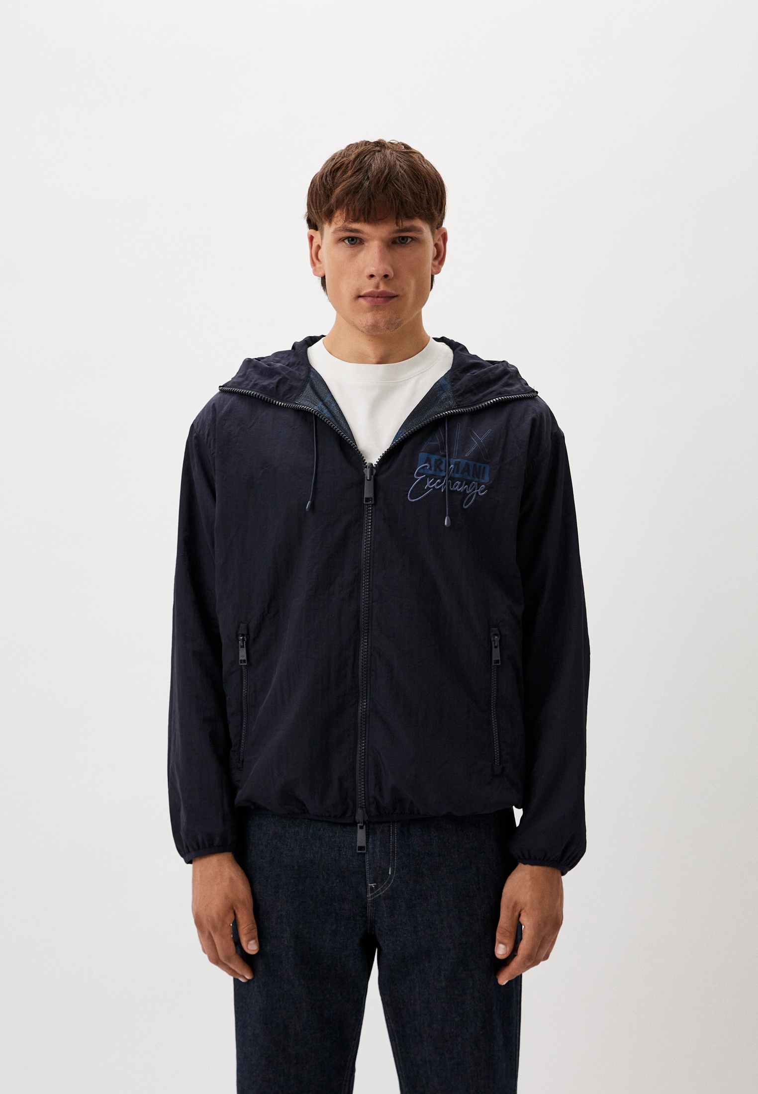 Ветровка Armani Exchange, цвет: синий, RTLADH472401 — купить в интернет ...