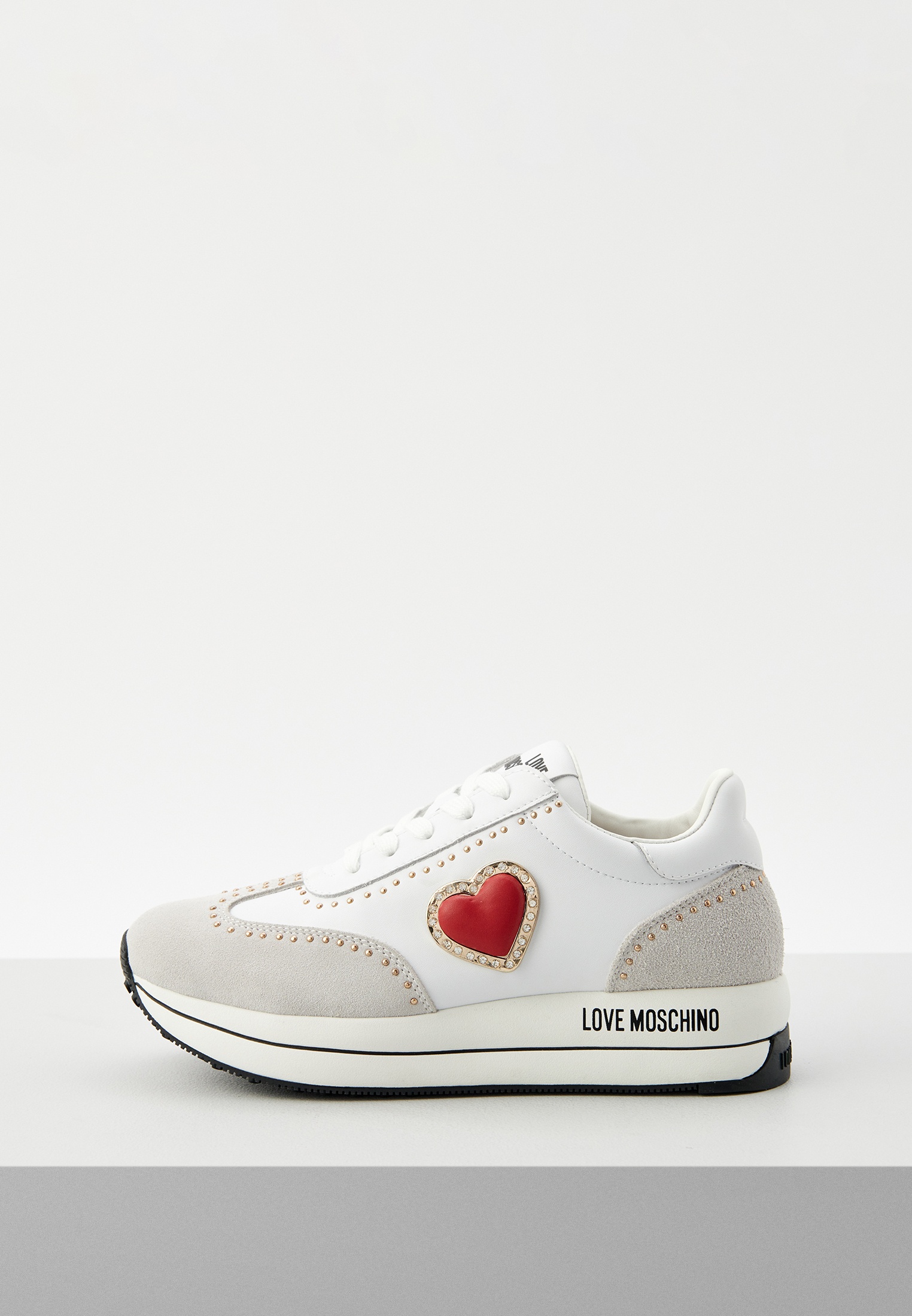 Кроссовки Love Moschino, цвет: белый, RTLADH573701 — купить в интернет ...