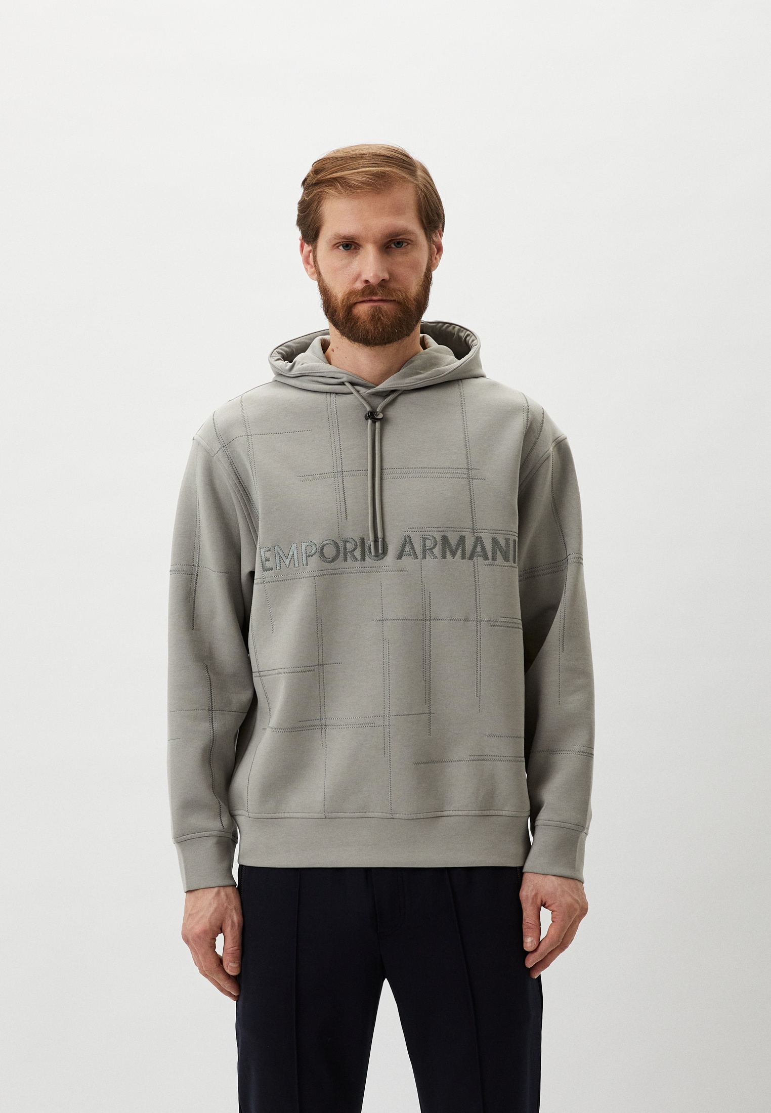 Худи Emporio Armani, цвет: зеленый, RTLADH740301 — купить в интернет ...