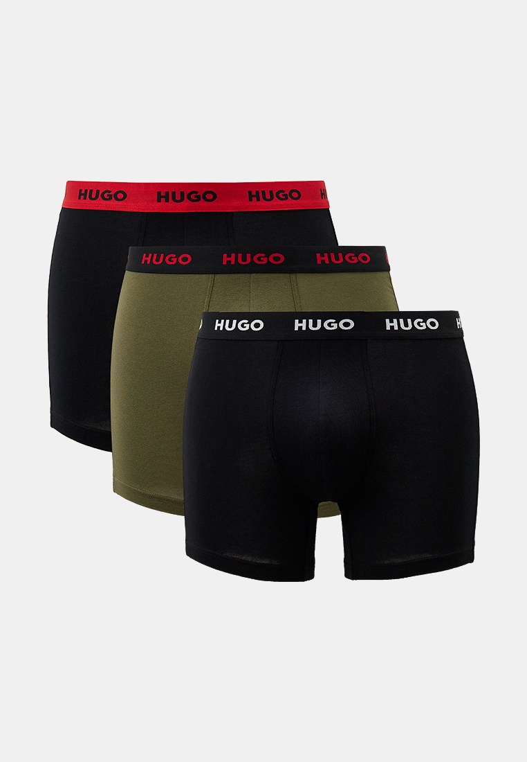 Hugo - Pacco Da 3 Boxer Brief Uomo In Cotone Ed Elastan - Morbidi E Confortevoli - 2