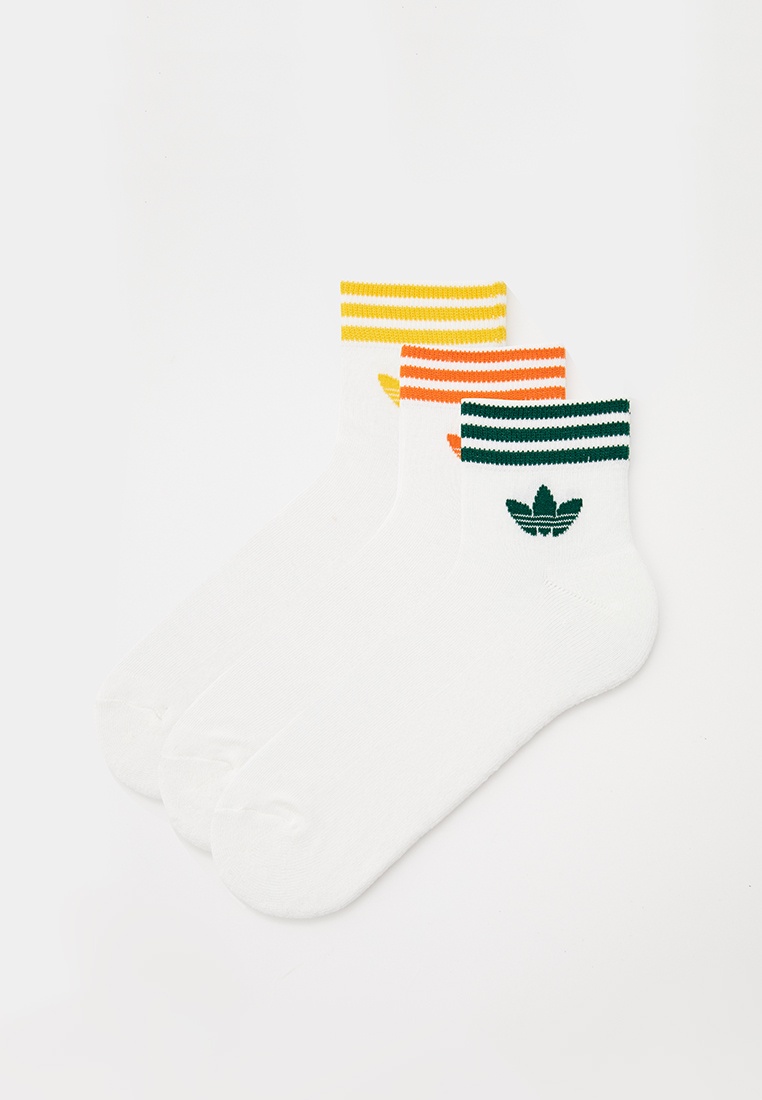 Носки 3 пары adidas Originals TREF ANK SCK HC, цвет: белый ...