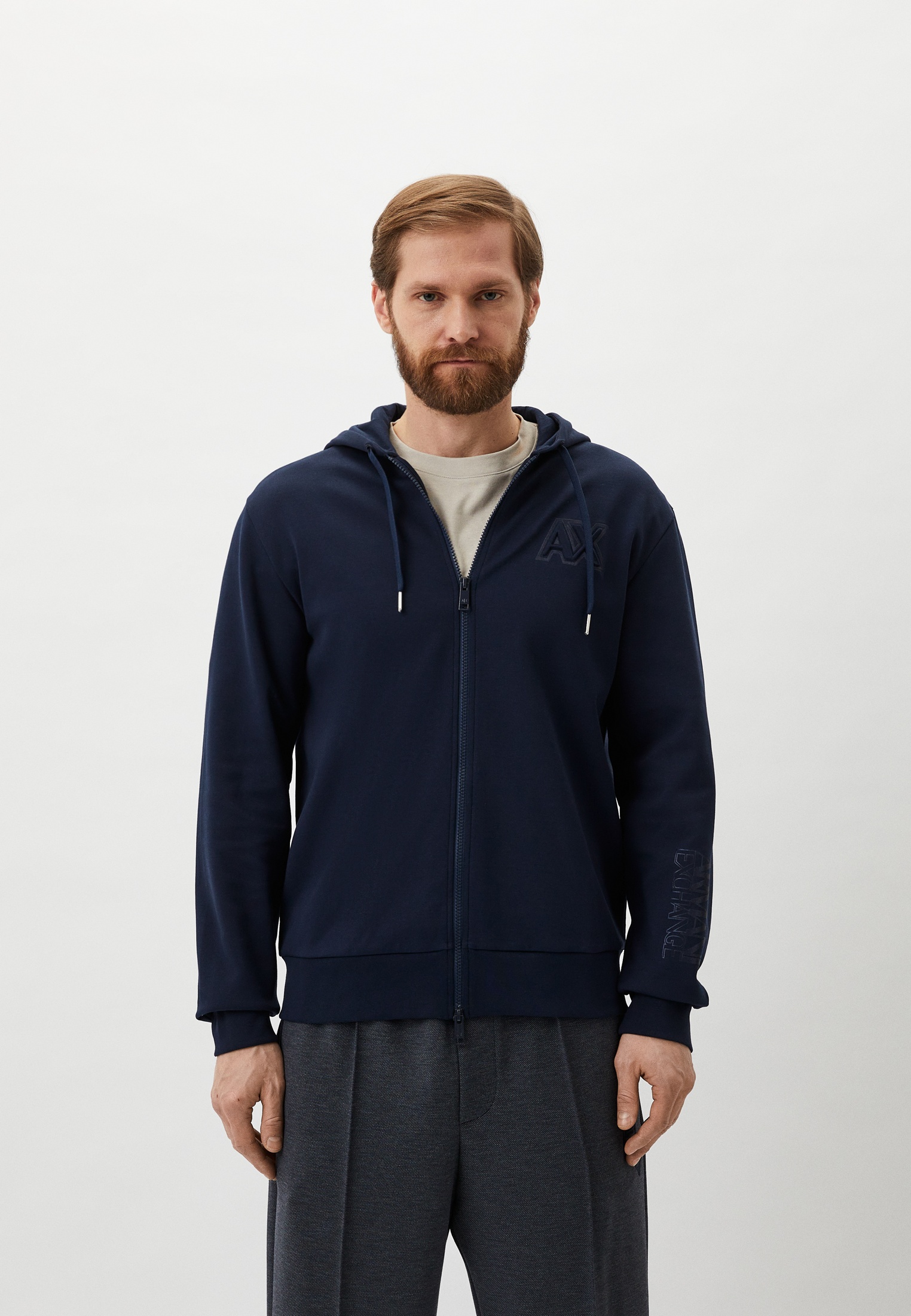Толстовка Armani Exchange, цвет: синий, RTLADI163101 — купить в ...