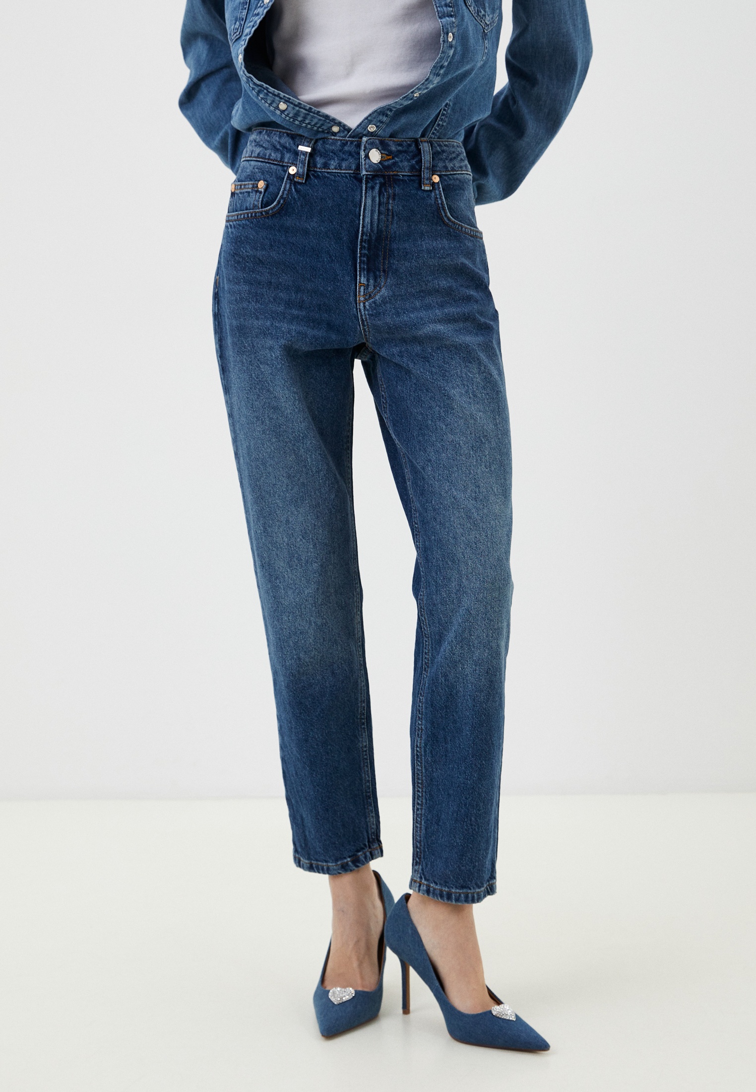 Джинсы United Colors of Benetton, цвет: синий, RTLADI414301 — купить в ...