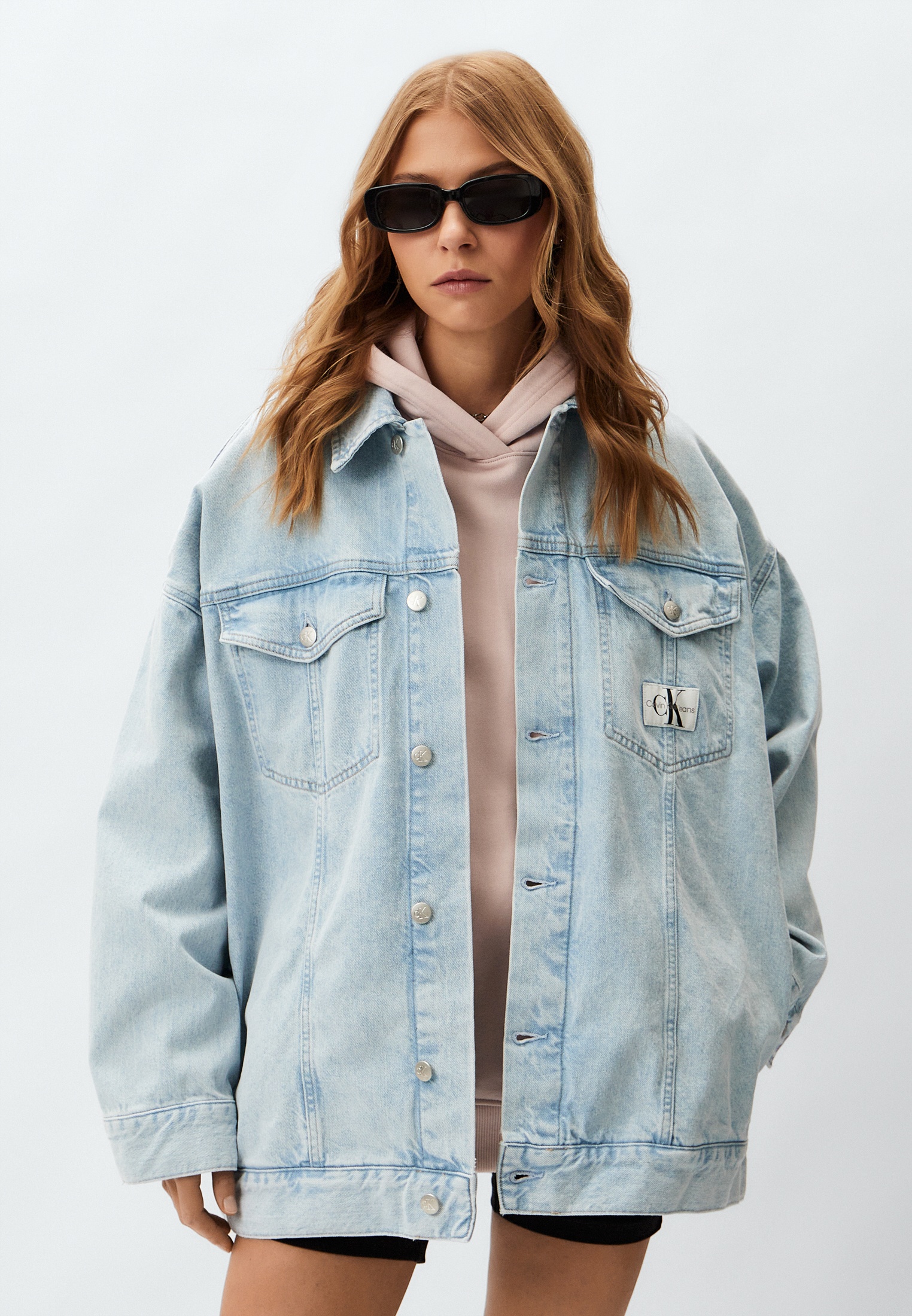 Куртка джинсовая Calvin Klein Jeans, цвет: голубой, RTLADI427701 ...