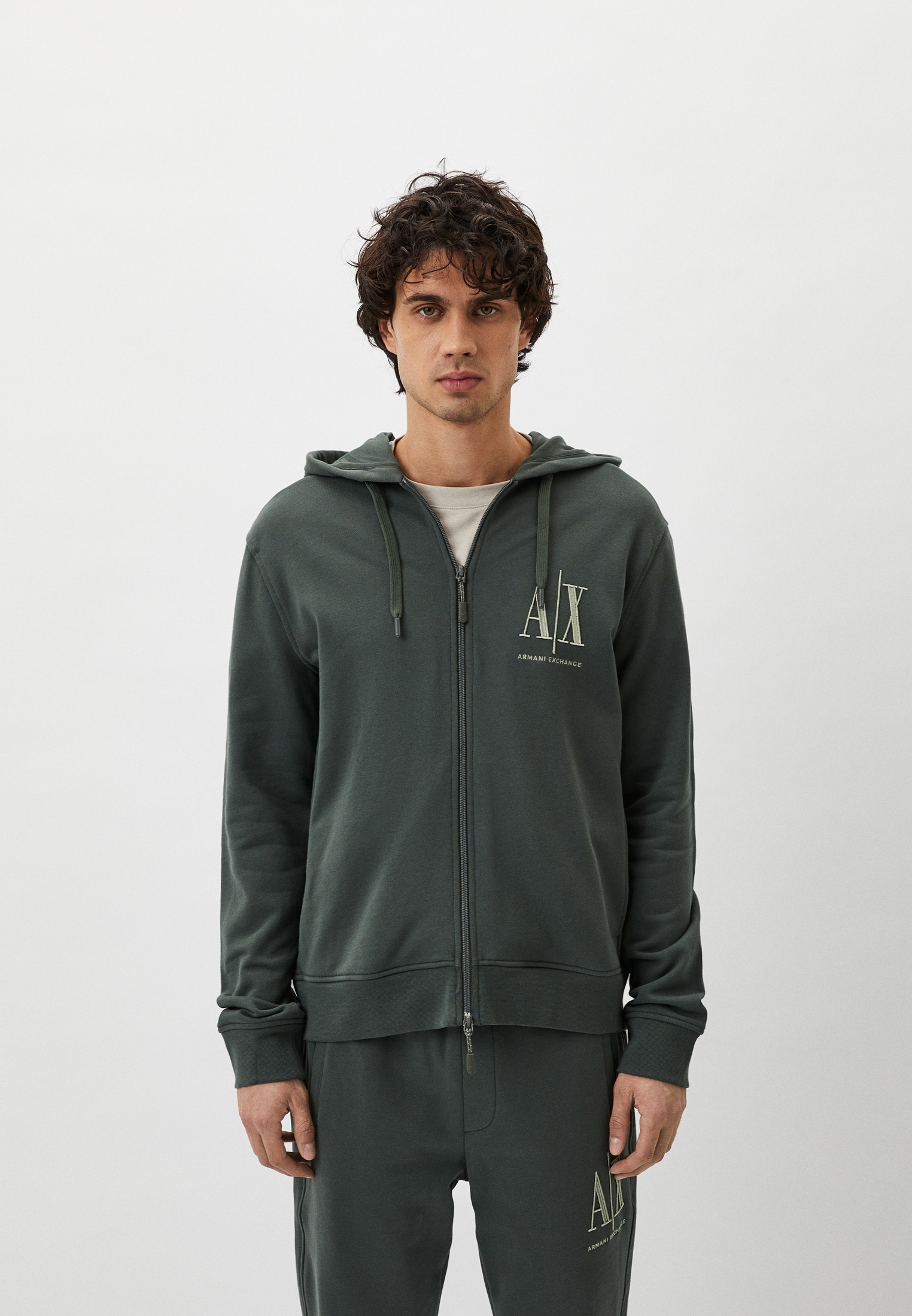 Толстовка Armani Exchange, цвет: зеленый, RTLADI569601 — купить в ...