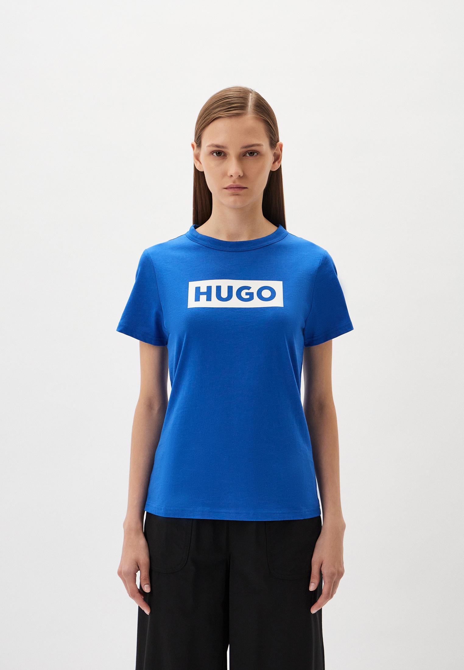 Футболка Hugo, цвет: синий, RTLADI630801 — купить в интернет-магазине ...