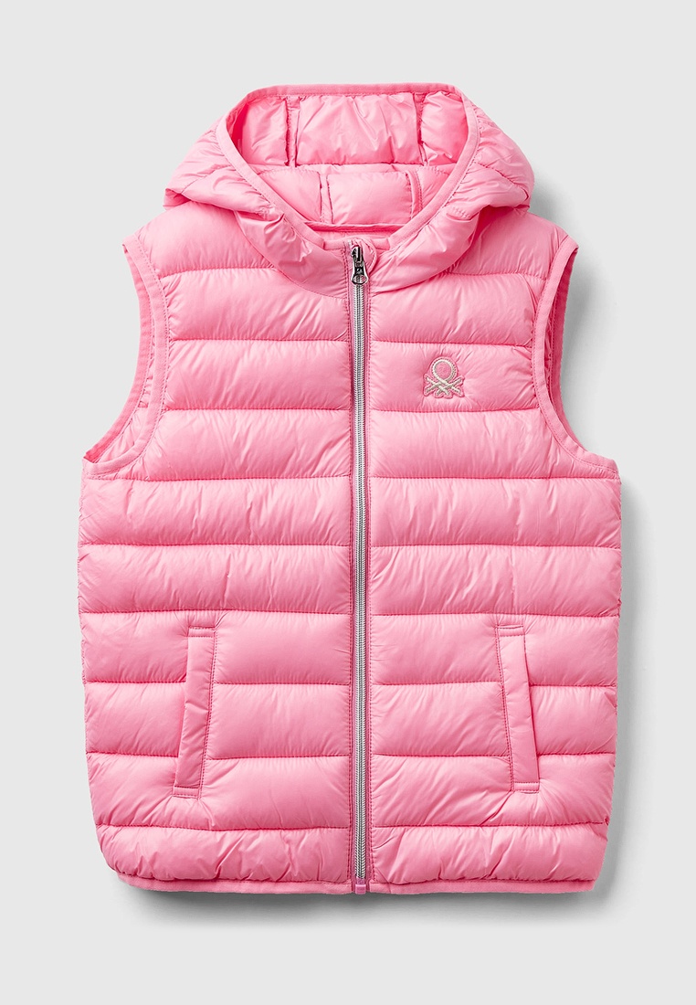 Жилет утепленный United Colors of Benetton, цвет: розовый, RTLADI931101 ...