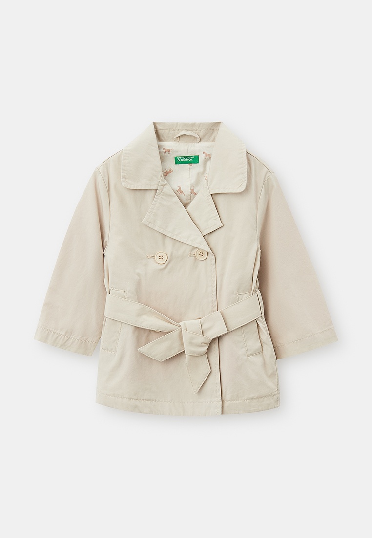 Плащ United Colors of Benetton, цвет: бежевый, RTLADI931801 — купить в ...