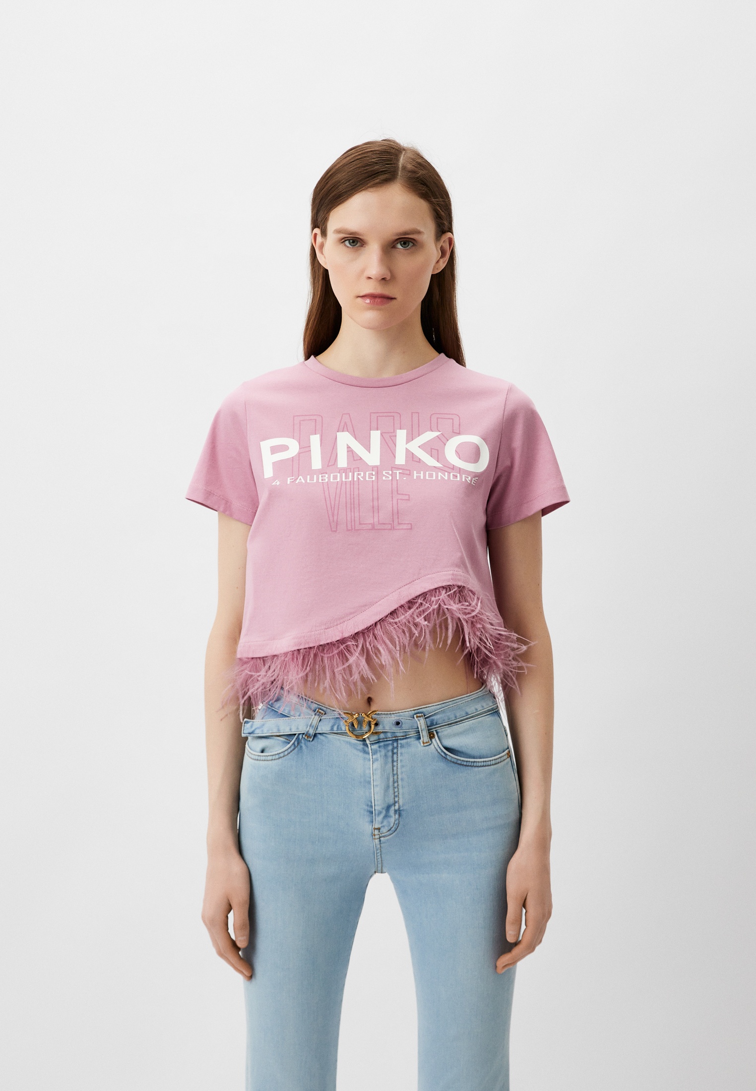 Футболка Pinko, цвет: розовый, RTLADI970101 — купить в интернет ...