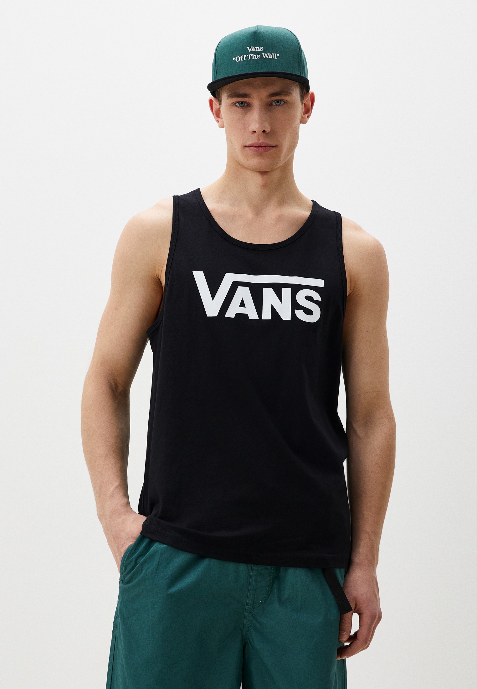 Майка Vans MN VANS CLASSIC TANK, цвет: черный, RTLADJ032001 — купить в ...