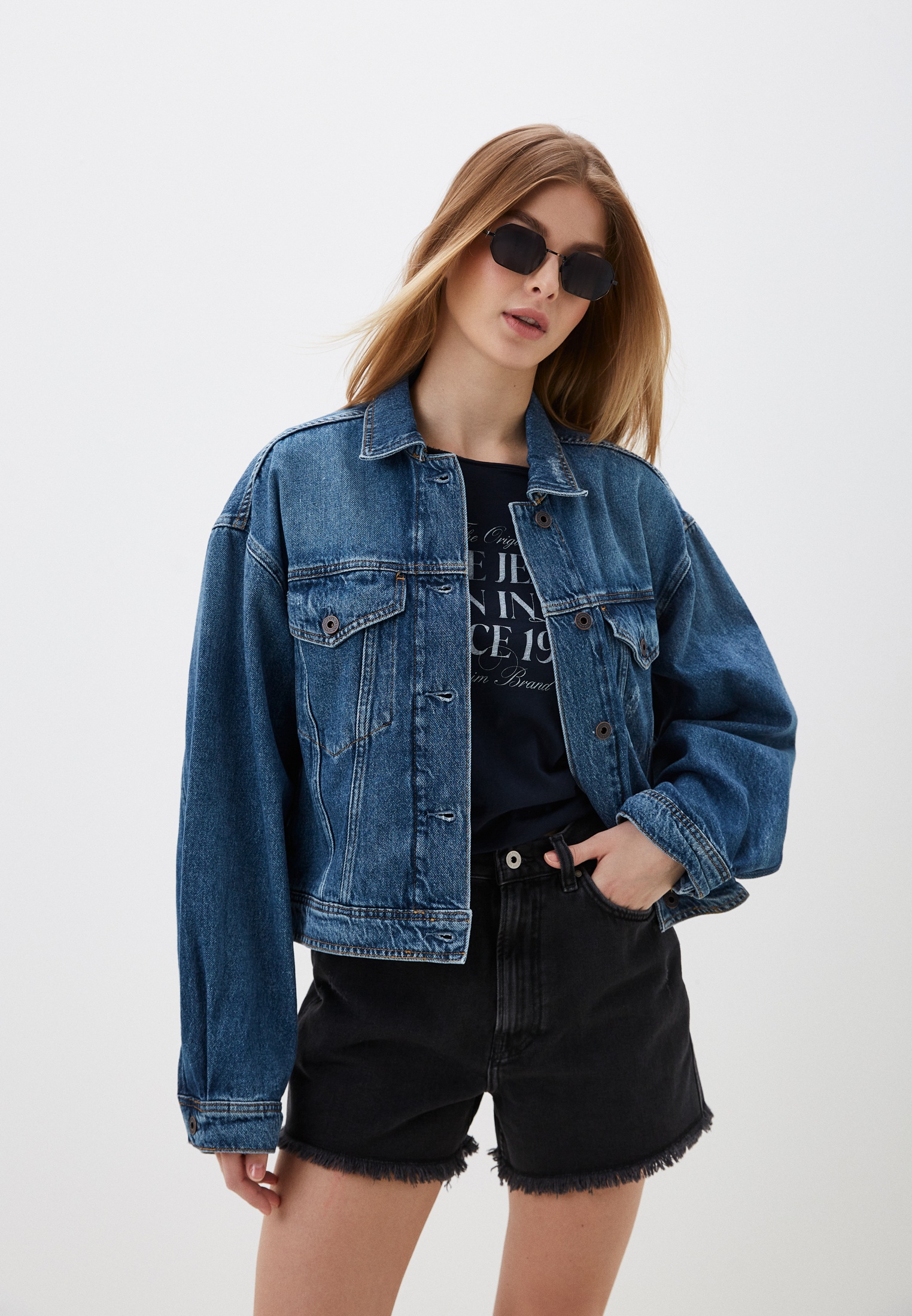 Куртка джинсовая Pepe Jeans, цвет: синий, RTLADJ056401 — купить в ...