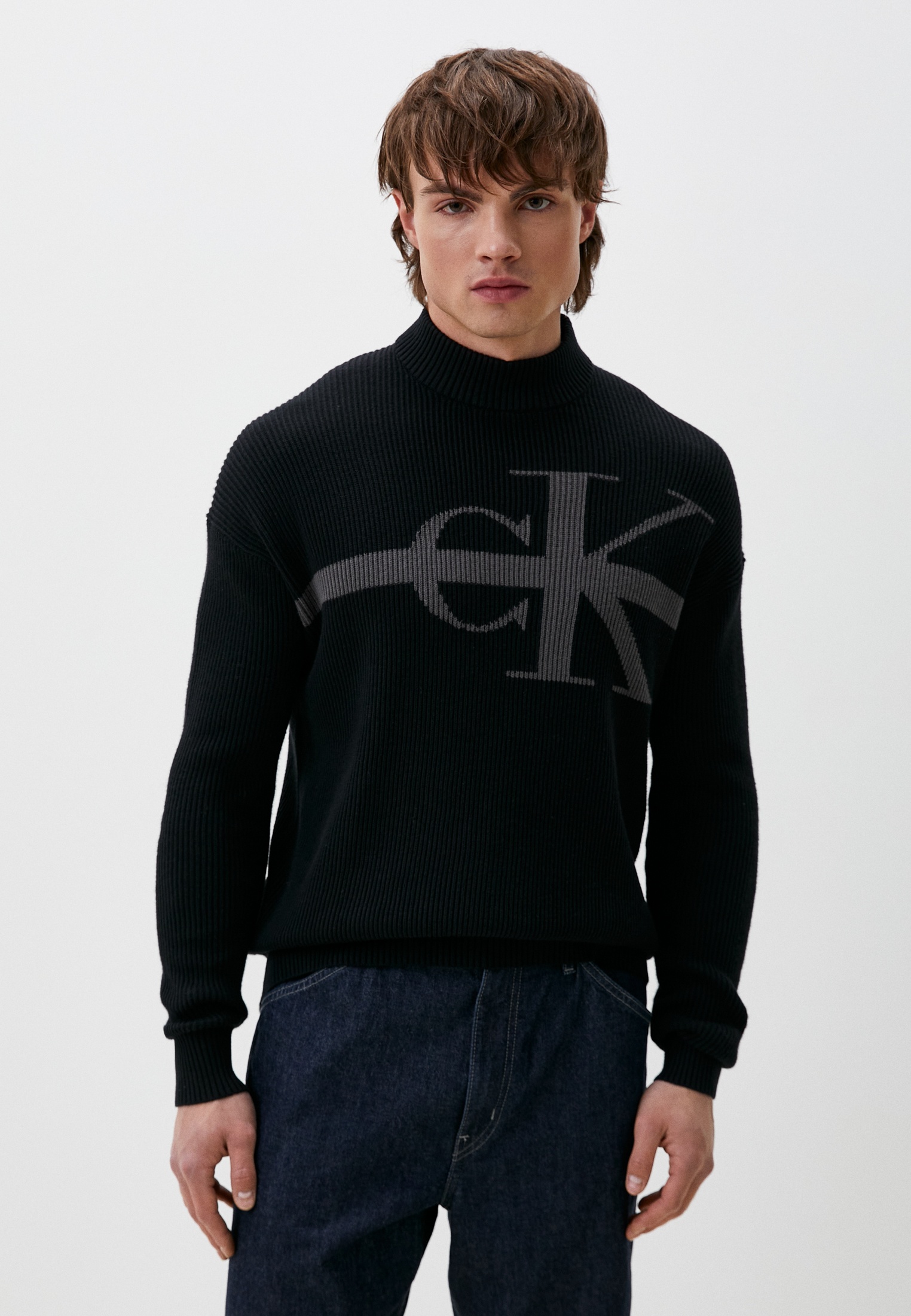 Свитер Calvin Klein Jeans, цвет: черный, RTLADJ129001 — купить в ...
