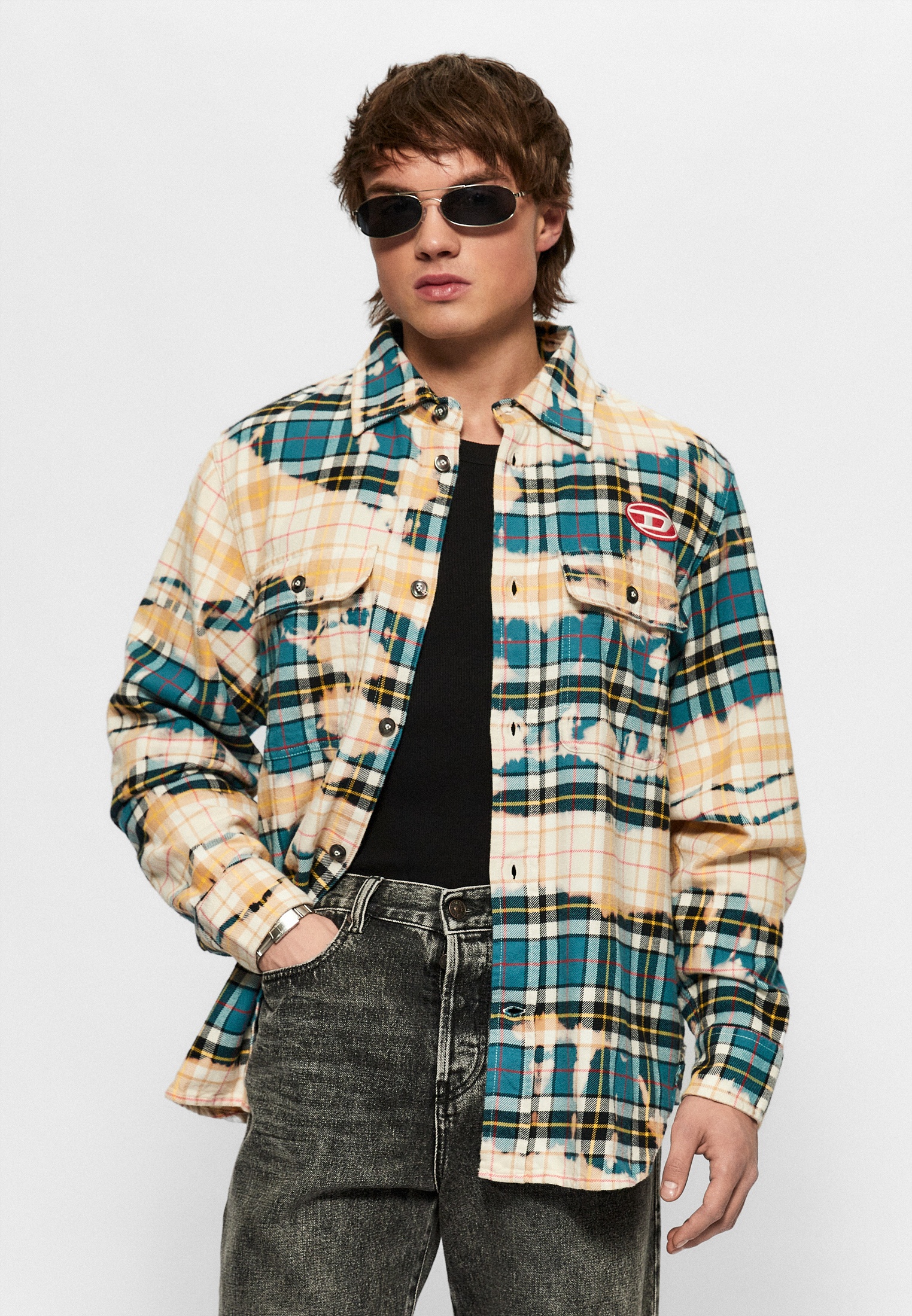 Рубашка Diesel, цвет: мультиколор, RTLADJ178402 — купить в интернет ...