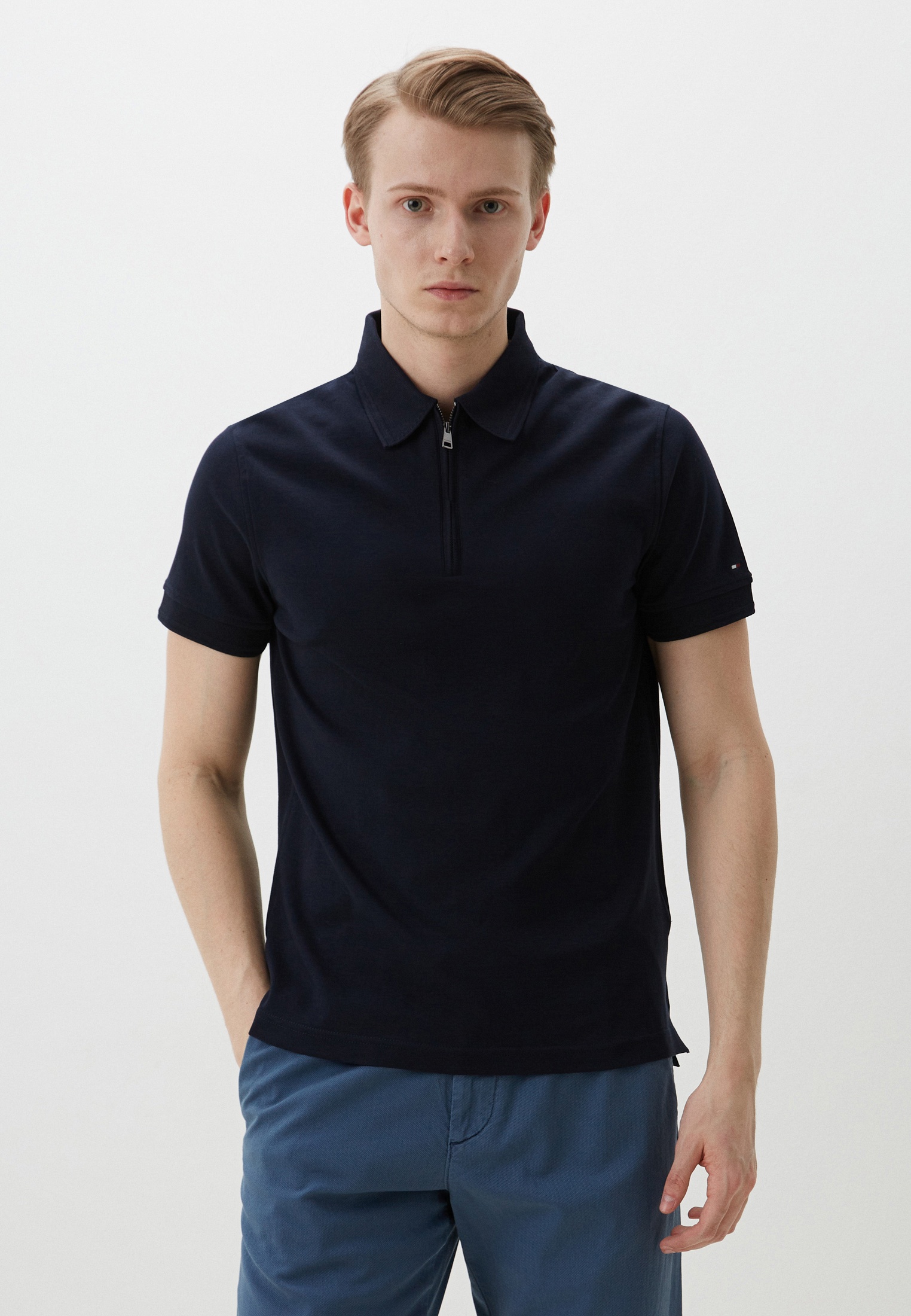 Поло Tommy Hilfiger, цвет: синий, RTLADJ296302 — купить в интернет ...