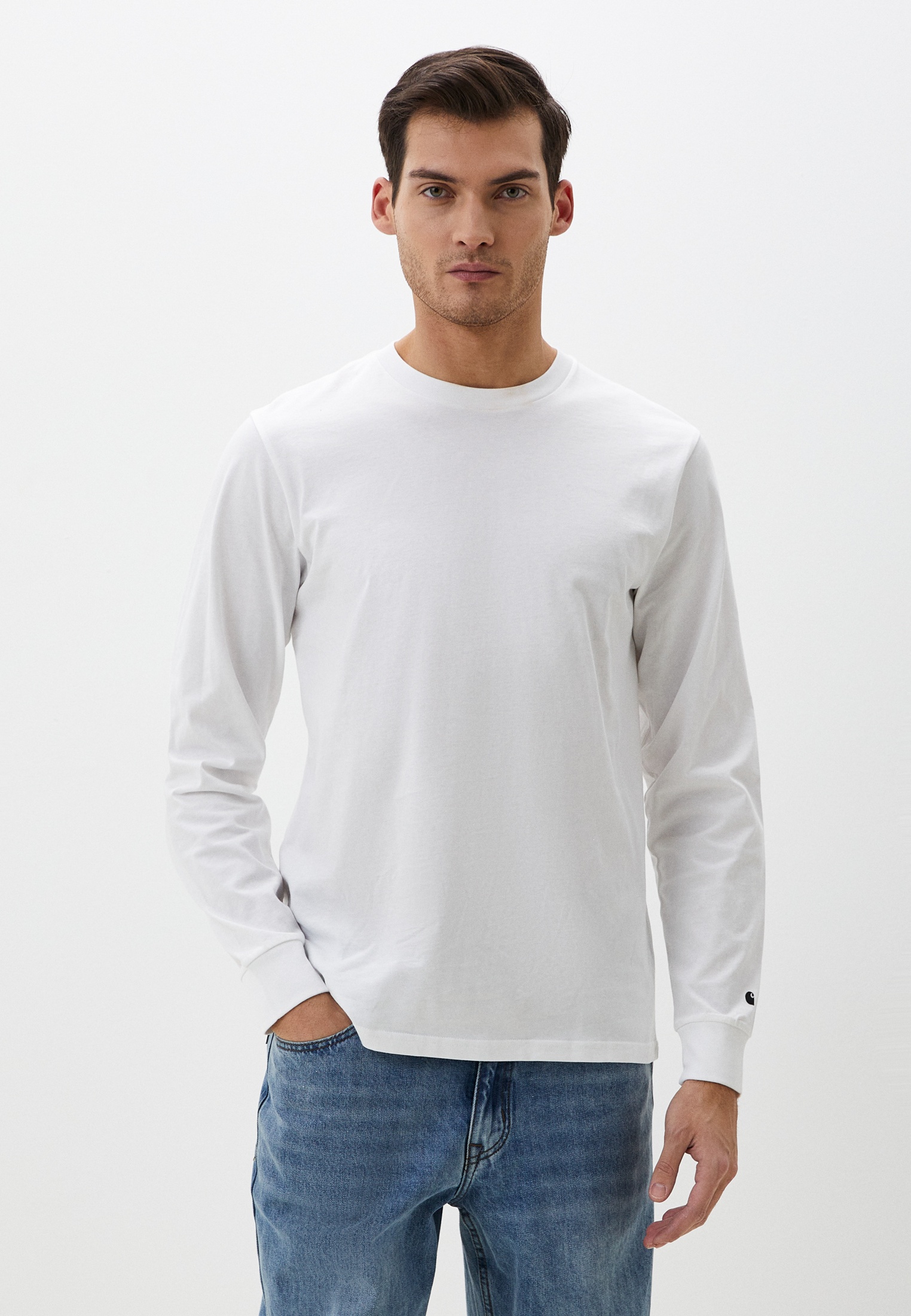 Лонгслив Carhartt WIP Base, цвет: белый, RTLADJ526601 — купить в ...