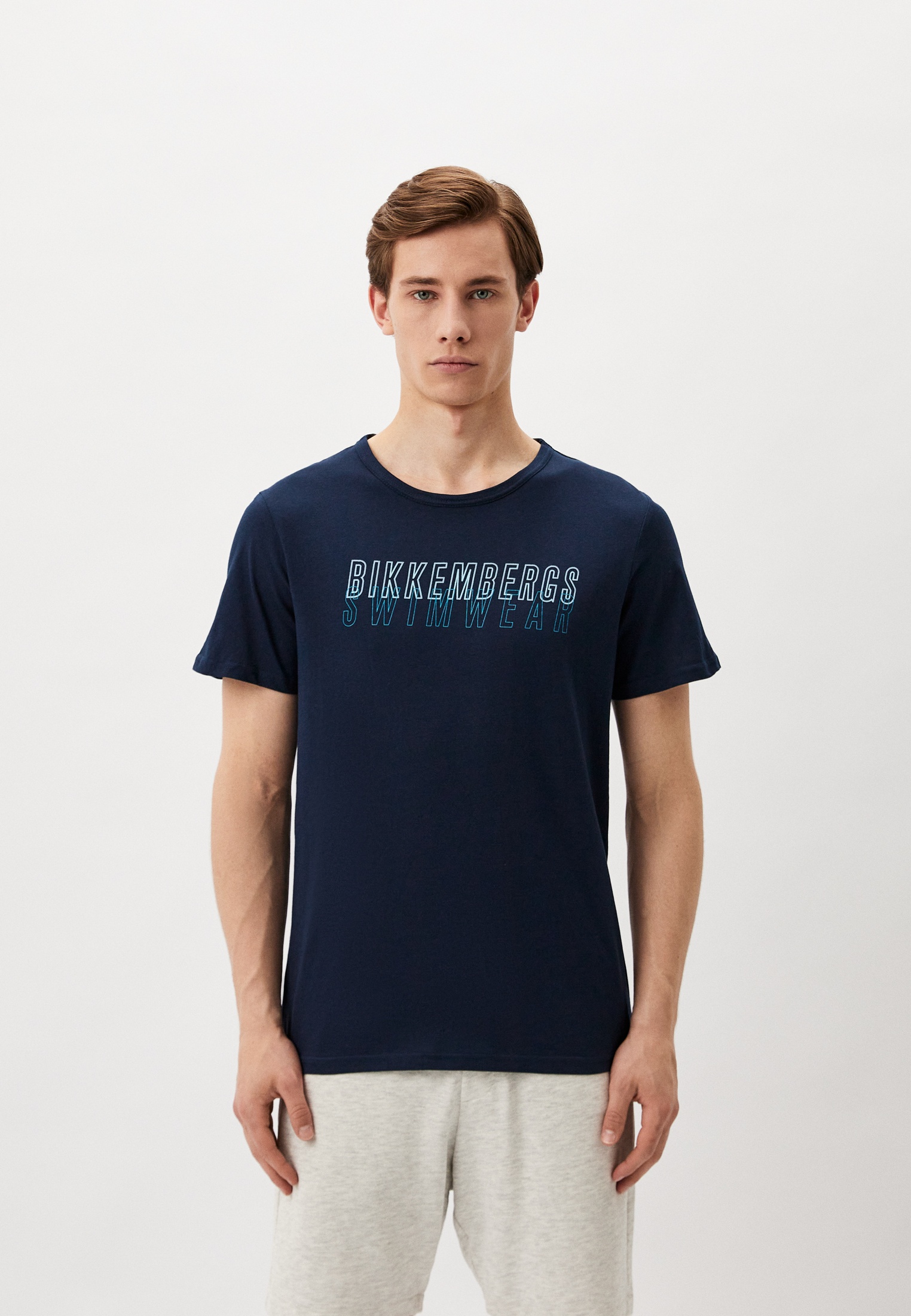 Футболка Bikkembergs, цвет: синий, RTLADJ578801 — купить в интернет ...