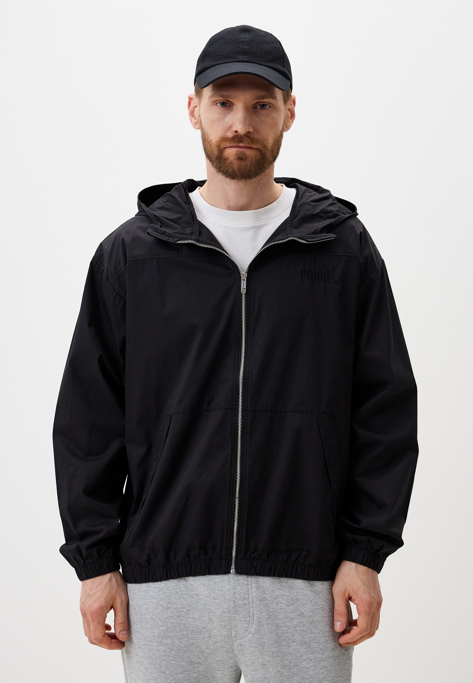 PUMA Hooded Cotton Jacket RTLADK485201 Lamoda