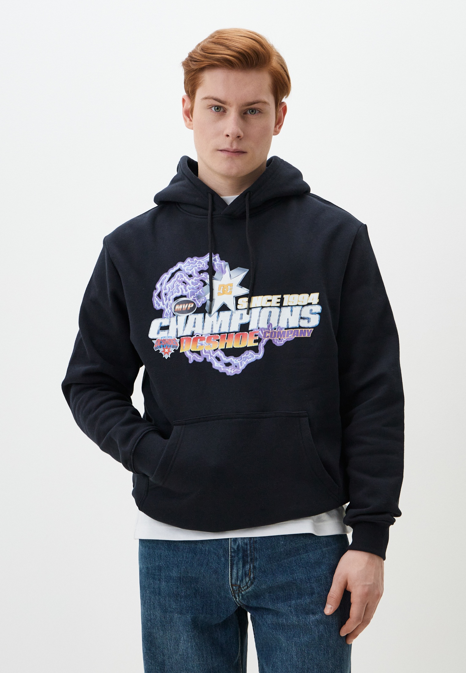 Худи DC Shoes THE CHAMPS OTLR KVJ0, цвет: синий, RTLADK722801 — купить ...