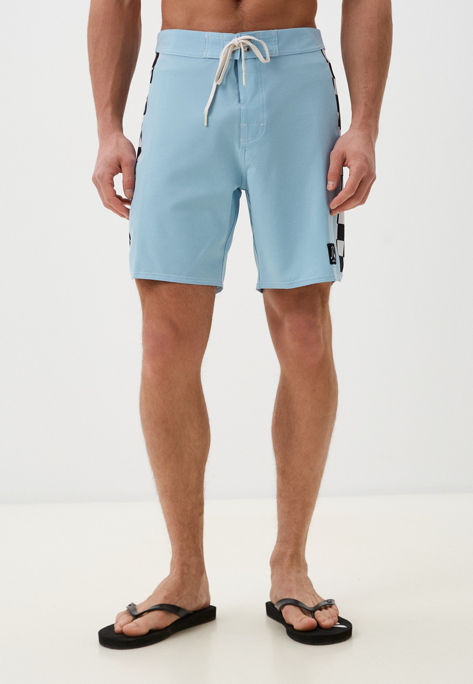 Шорты для плавания Quiksilver, цвет: голубой, RTLADK738601 — купить в ...