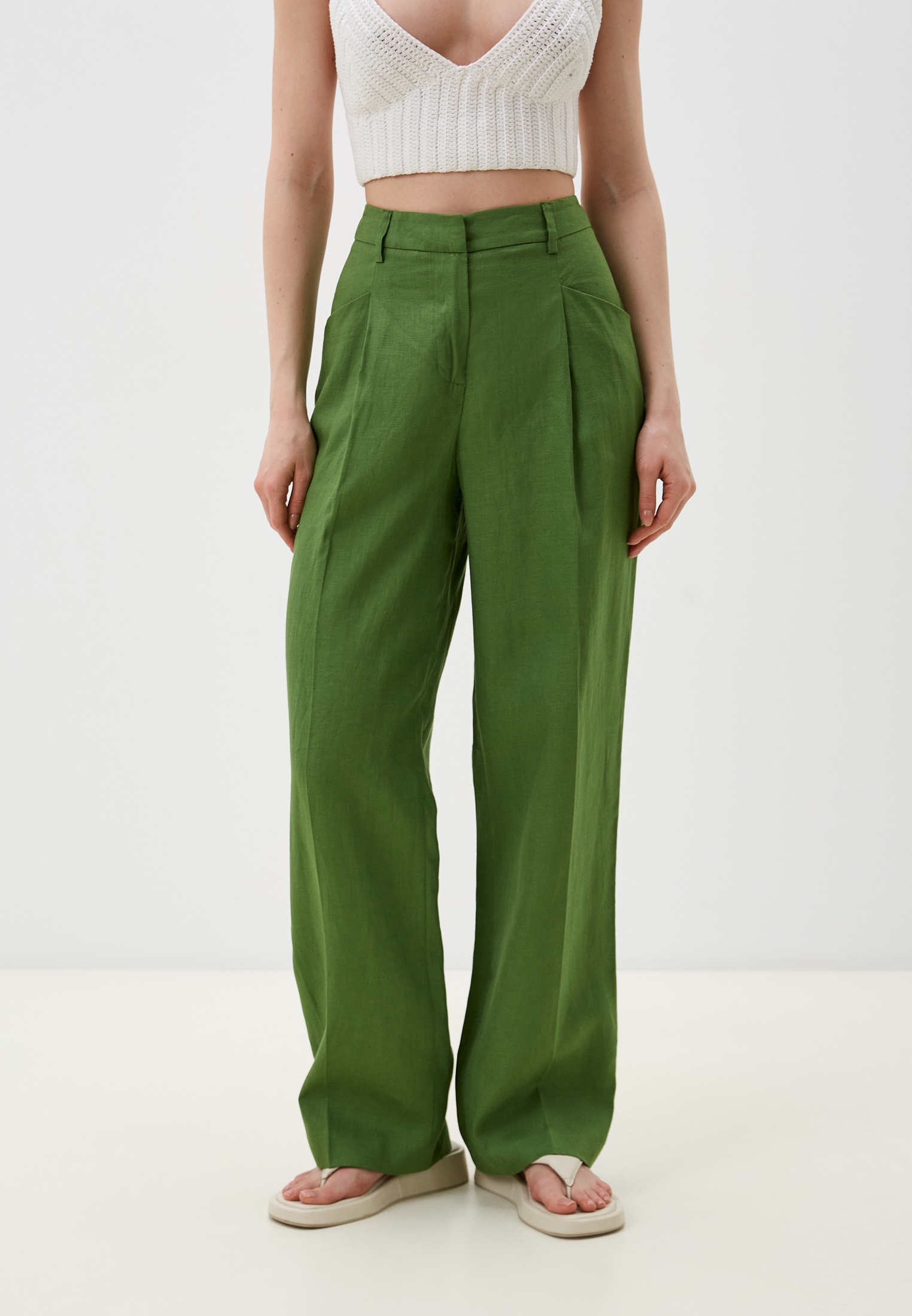 Брюки United Colors of Benetton, цвет: зеленый, RTLADL007801 — купить в ...