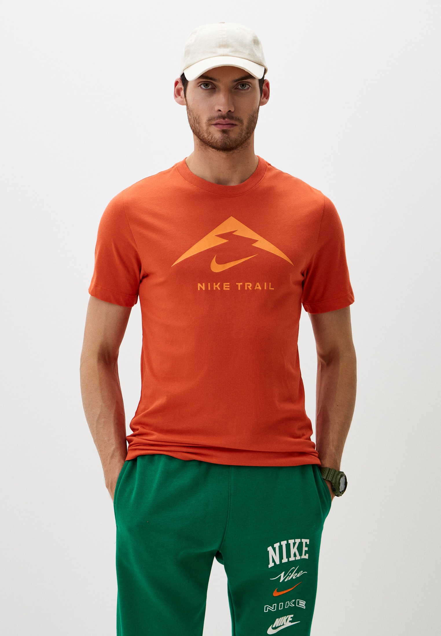 Футболка Nike Dri-FIT Men's Trail Running T-, цвет: оранжевый ...