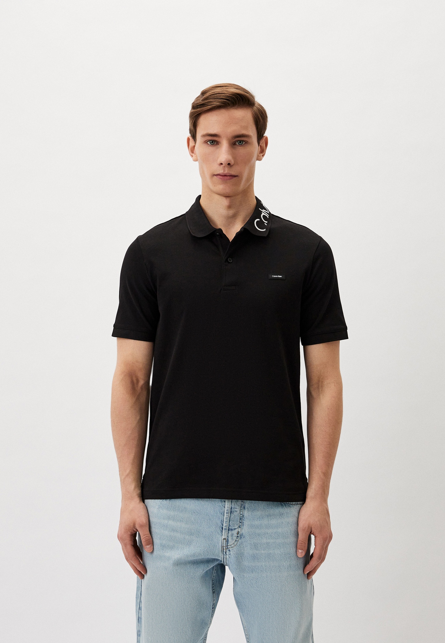 Поло Calvin Klein, цвет: черный, RTLADL244801 — купить в интернет ...