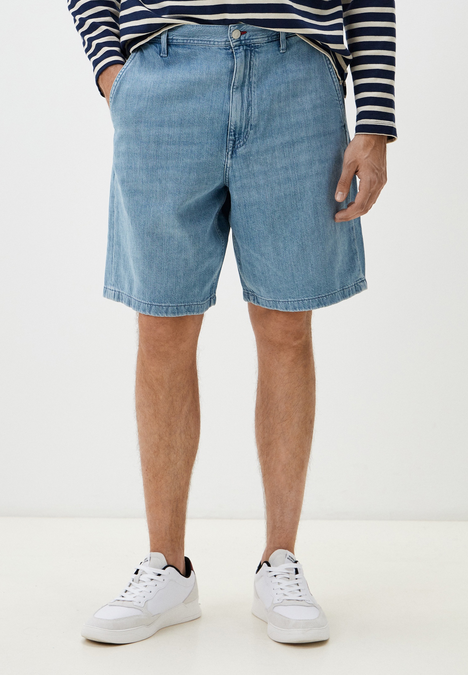 Шорты джинсовые Tommy Hilfiger, цвет: голубой, RTLADL249701 — купить в ...