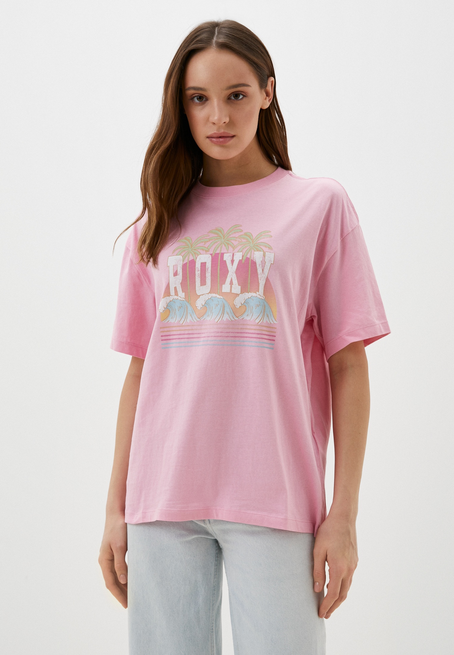 Футболка Roxy DREAMERS WOM D TEES MEQ0, цвет: розовый, RTLADL615501 ...