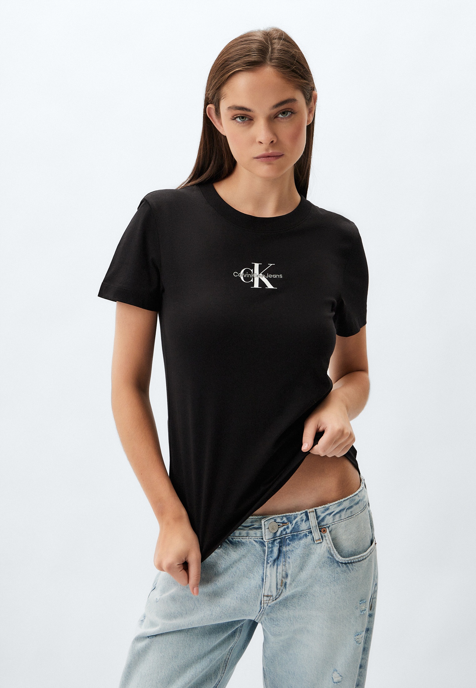Футболка Calvin Klein Jeans, цвет: черный, RTLADL751001 — купить в ...