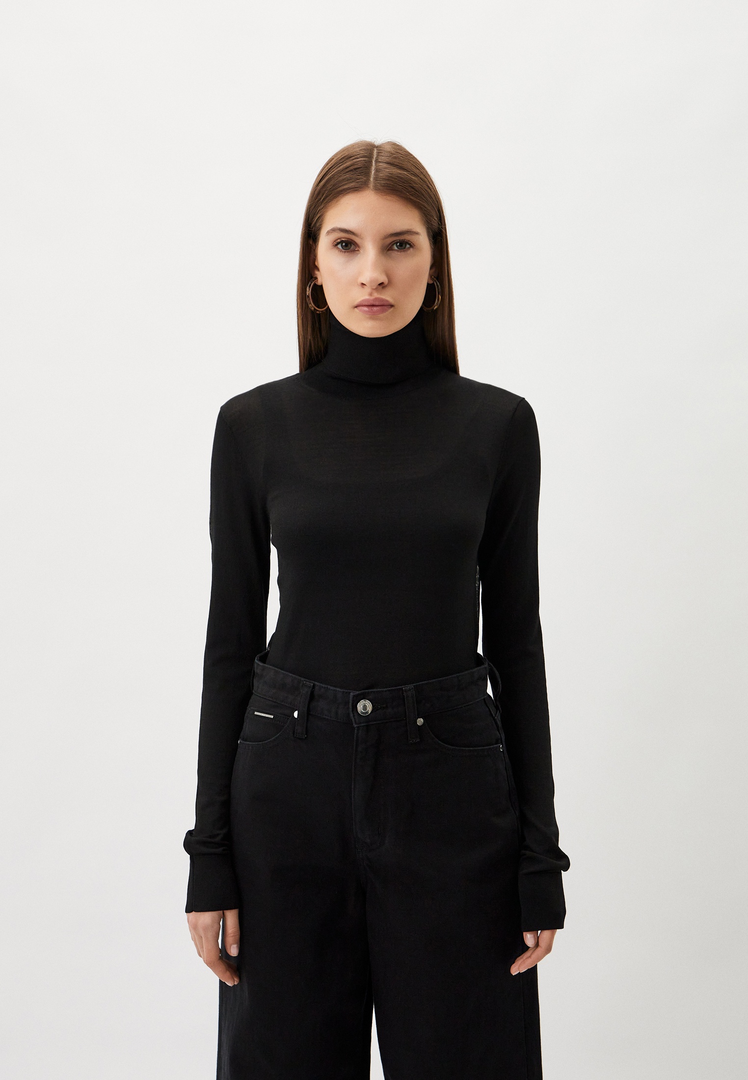 Водолазка Calvin Klein, цвет: черный, RTLADL868601 — купить в интернет ...