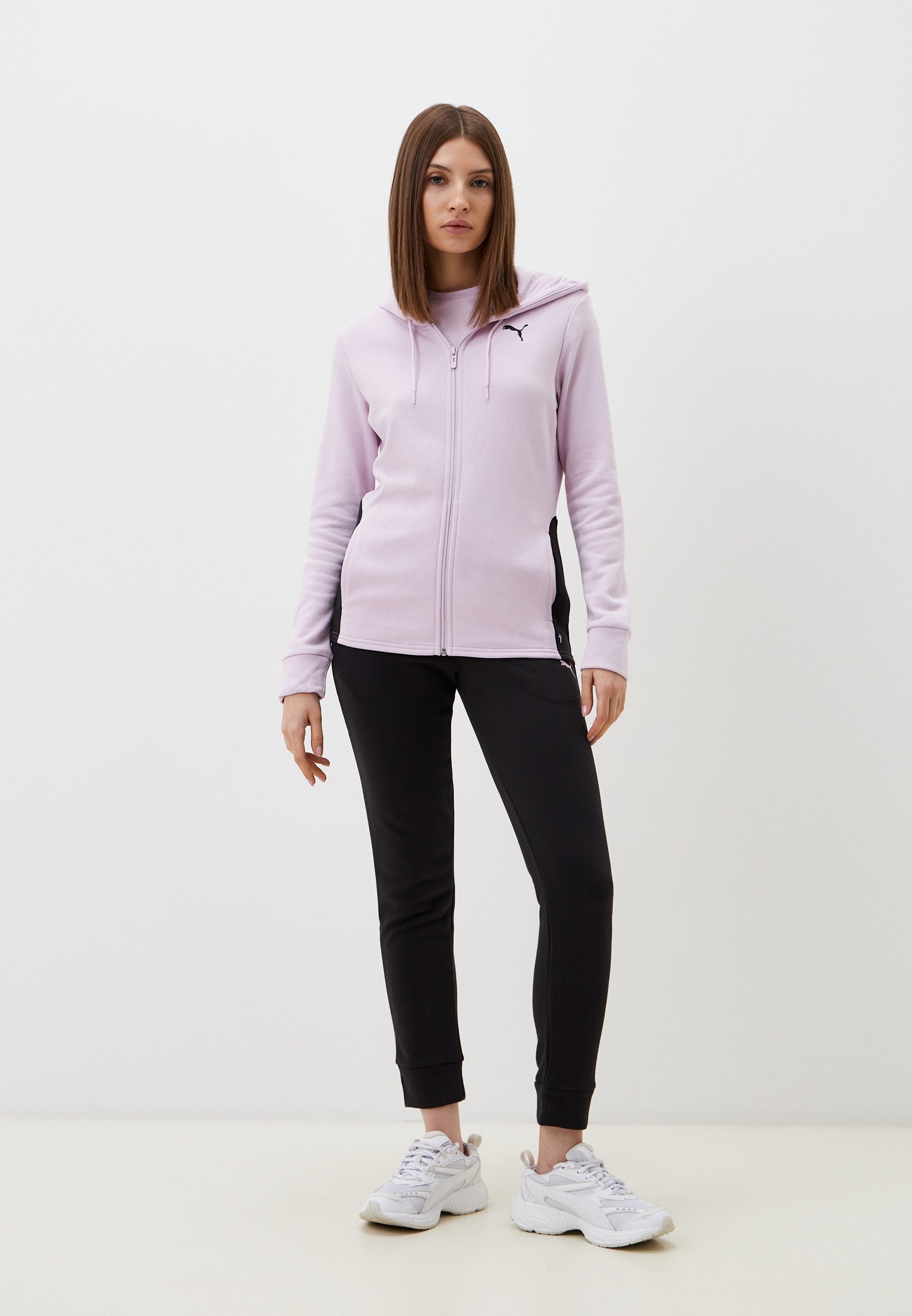 Костюм спортивный PUMA Classic Hooded Tracksuit TR cl, цвет: фиолетовый ...