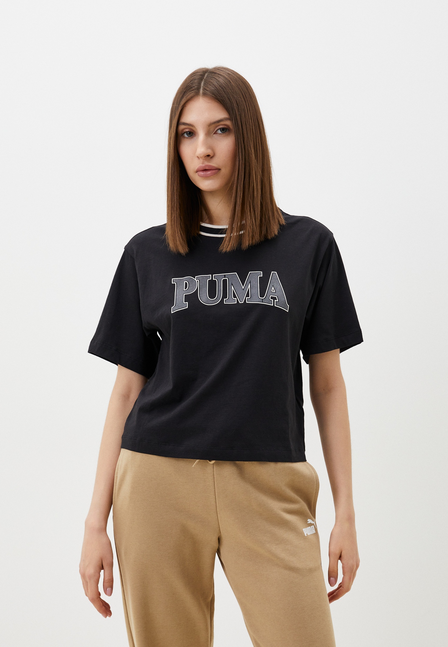 Футболка PUMA SQUAD Graphic Tee, цвет: черный, RTLADM055601 — купить в ...