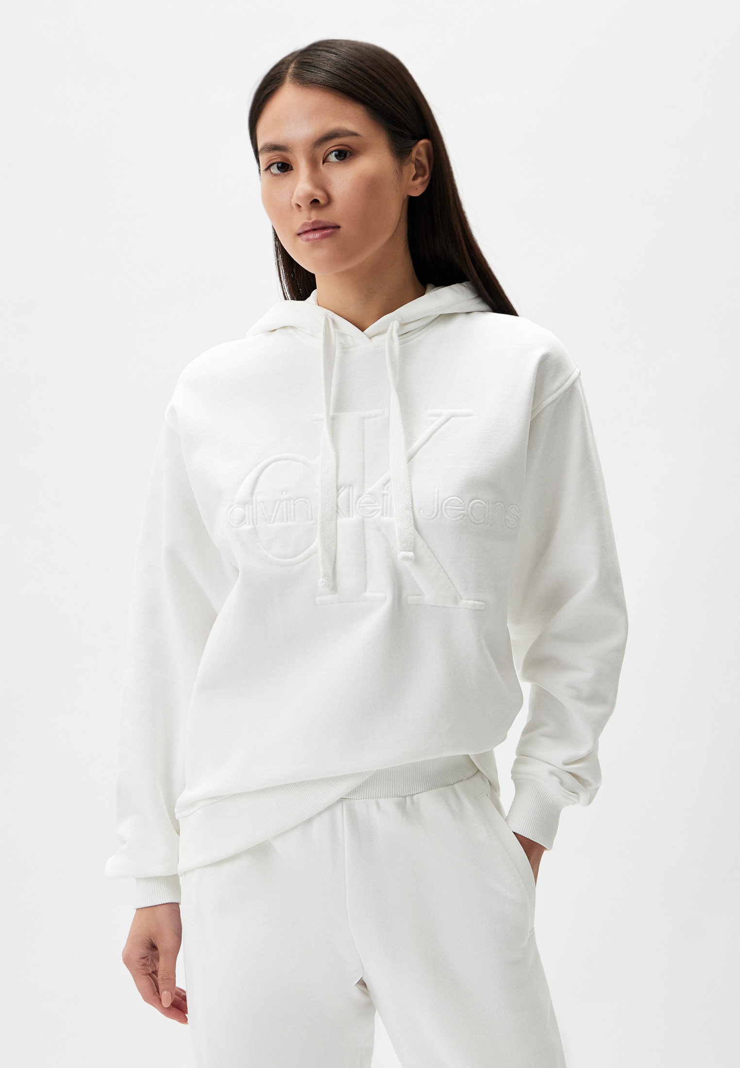 Худи Calvin Klein Jeans PREMIUM, цвет: белый, RTLADM270201 — купить в ...
