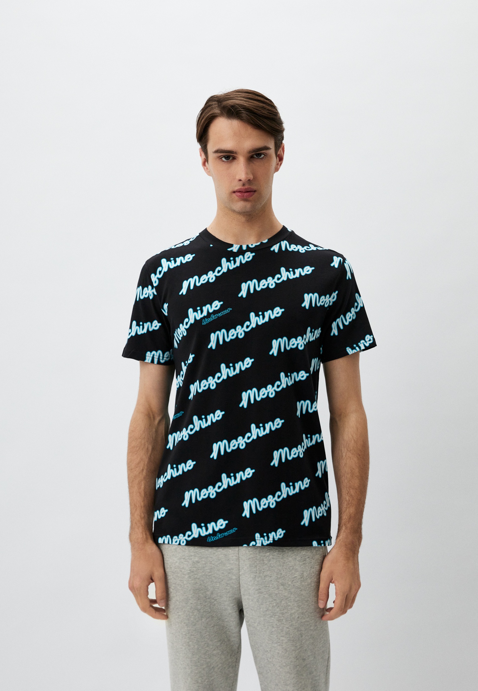 Футболка Moschino Underwear, цвет: черный, RTLADM523001 — купить в ...