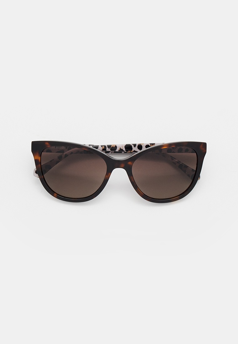 Очки солнцезащитные Love Moschino MOL072/S H7P, цвет: коричневый ...