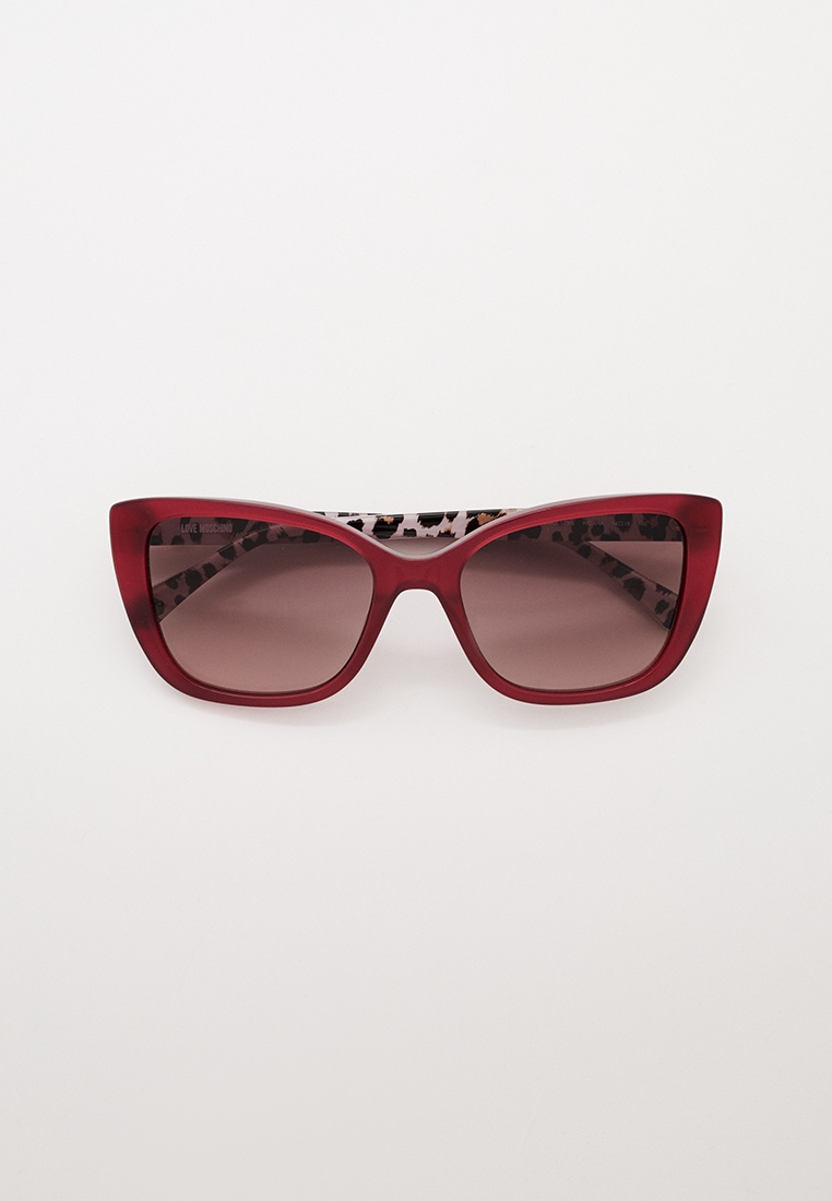 Очки солнцезащитные Love Moschino MOL073/S WGX, цвет: бордовый ...