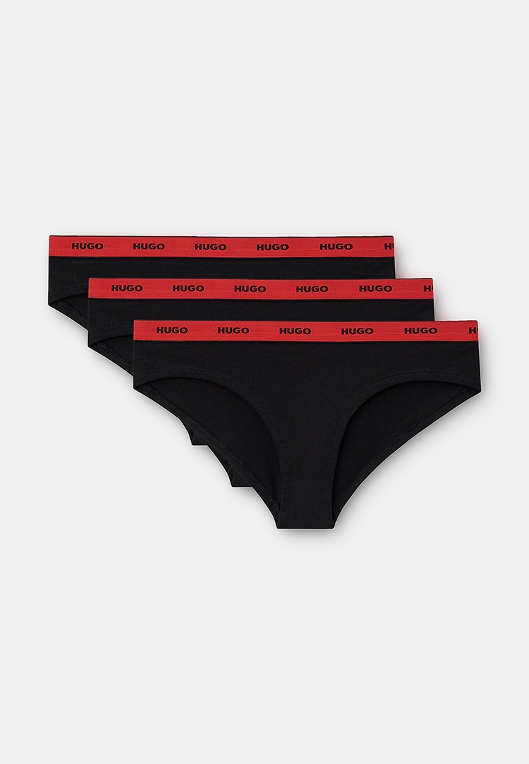 Pack De 3 Braguitas HUGO Triplet Stripe: Algodón Y Elastano – Comodidad Y Diseño Rayado Para Mujer