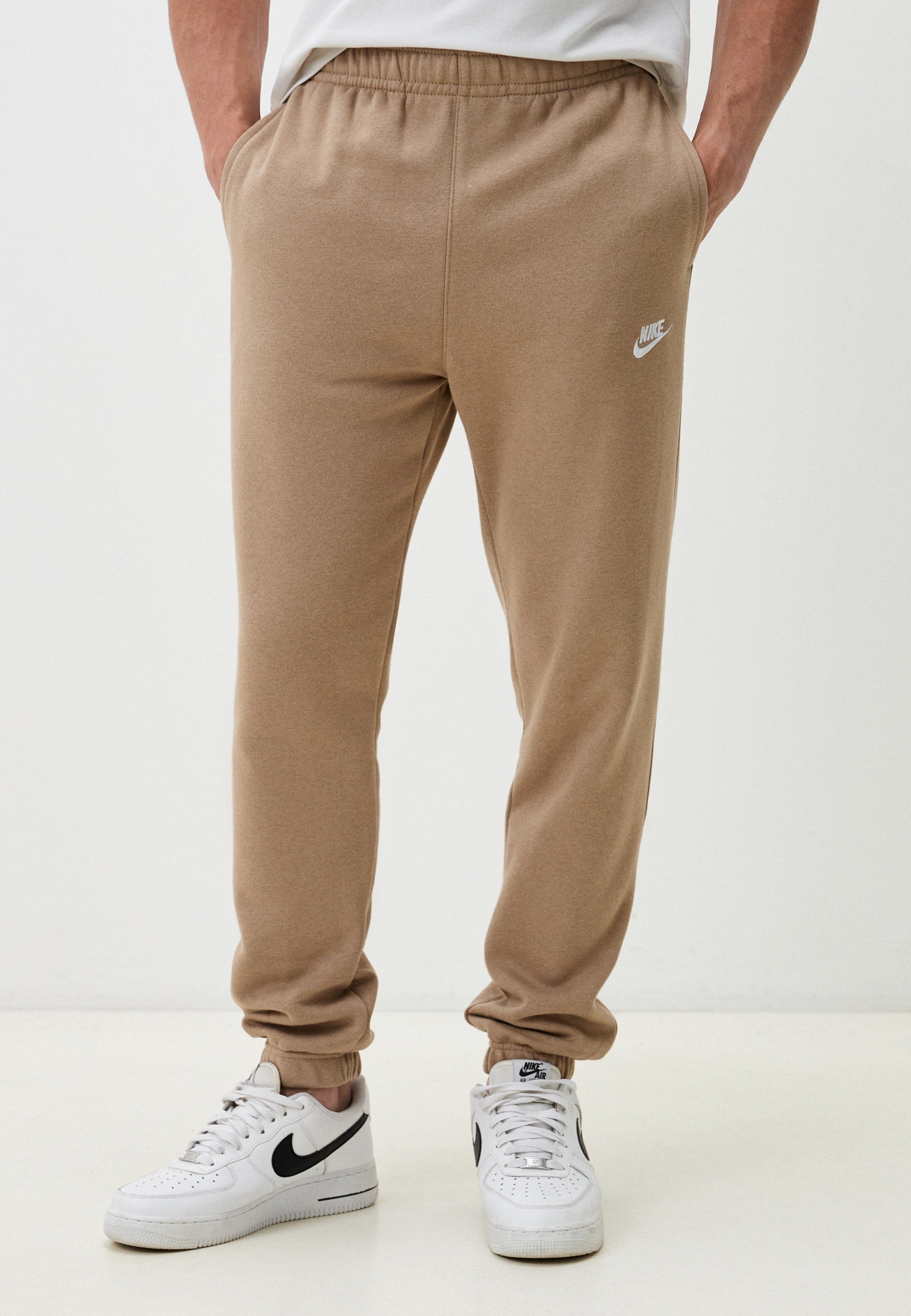 Брюки спортивные Nike M NSW CLUB PANT CF BB, цвет: бежевый ...