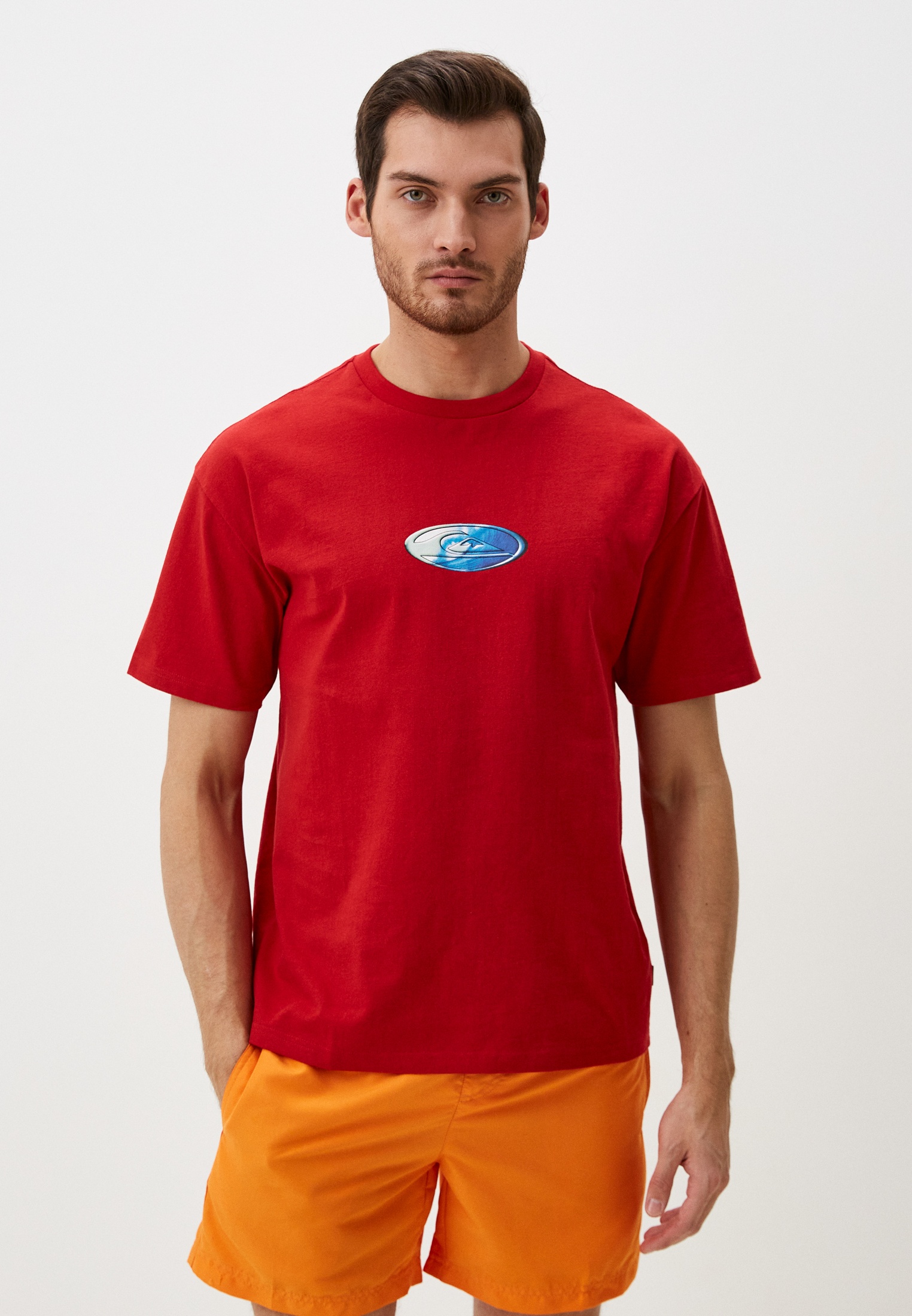 Футболка Quiksilver N.A.R. TEES RZM0, цвет: красный, RTLADM960001 ...