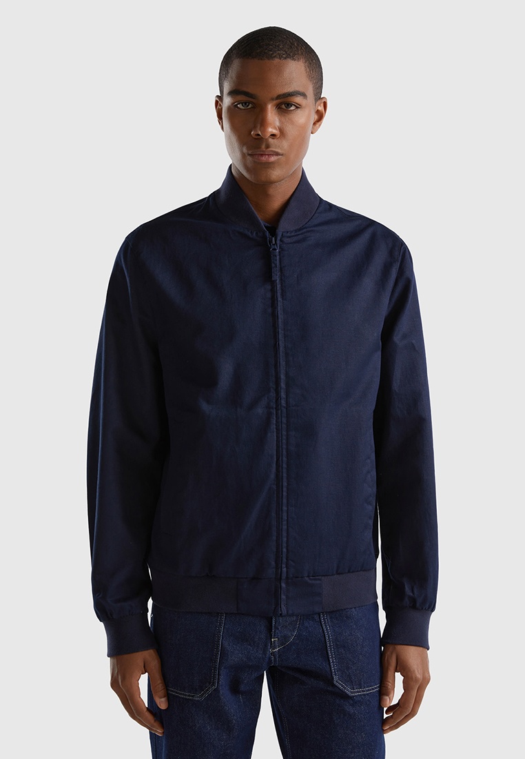 Куртка United Colors of Benetton, цвет: синий, RTLADN166701 — купить в ...