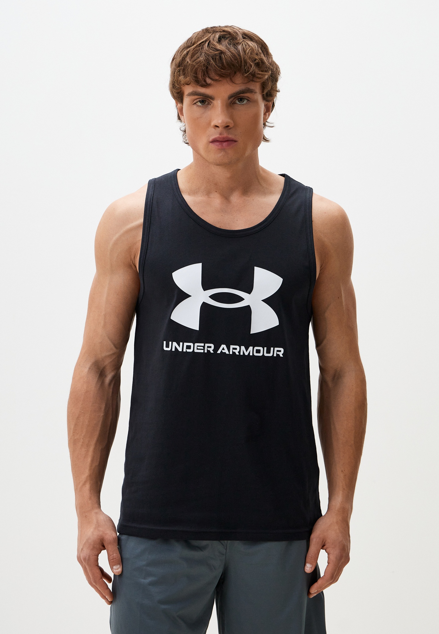 Майка Under Armour UA SPORTSTYLE LOGO TANK, цвет: черный, RTLADN202901 ...