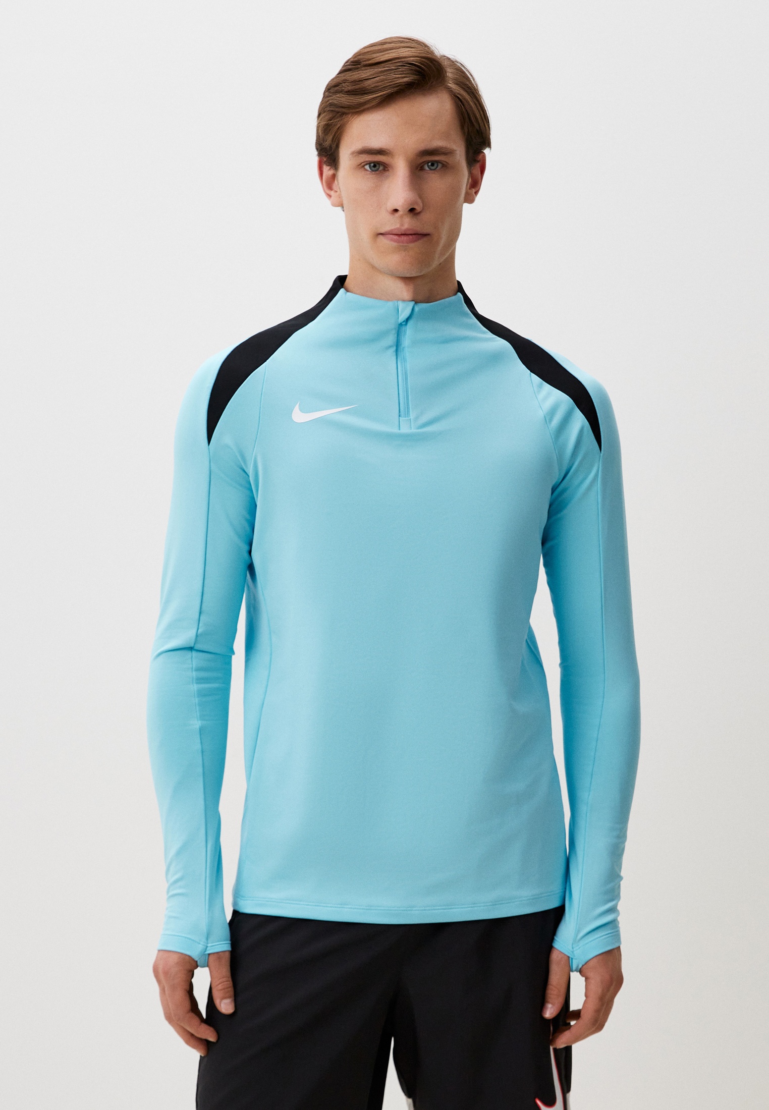 Олимпийка Nike Nike Strike Men's Dri-FIT 1/2-Zip G, цвет: голубой ...